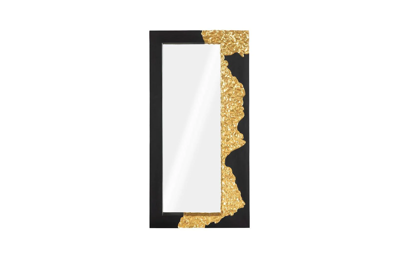 Mercury Mirror, Rectangle, Black, Gold Leaf - Remutear