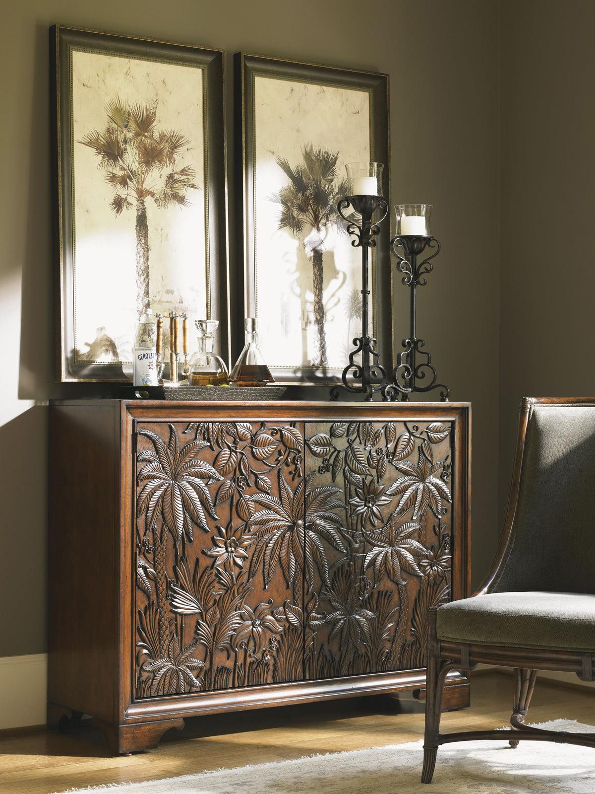 Royal Kahala Balboa Carved Door Cabinet - Remutear