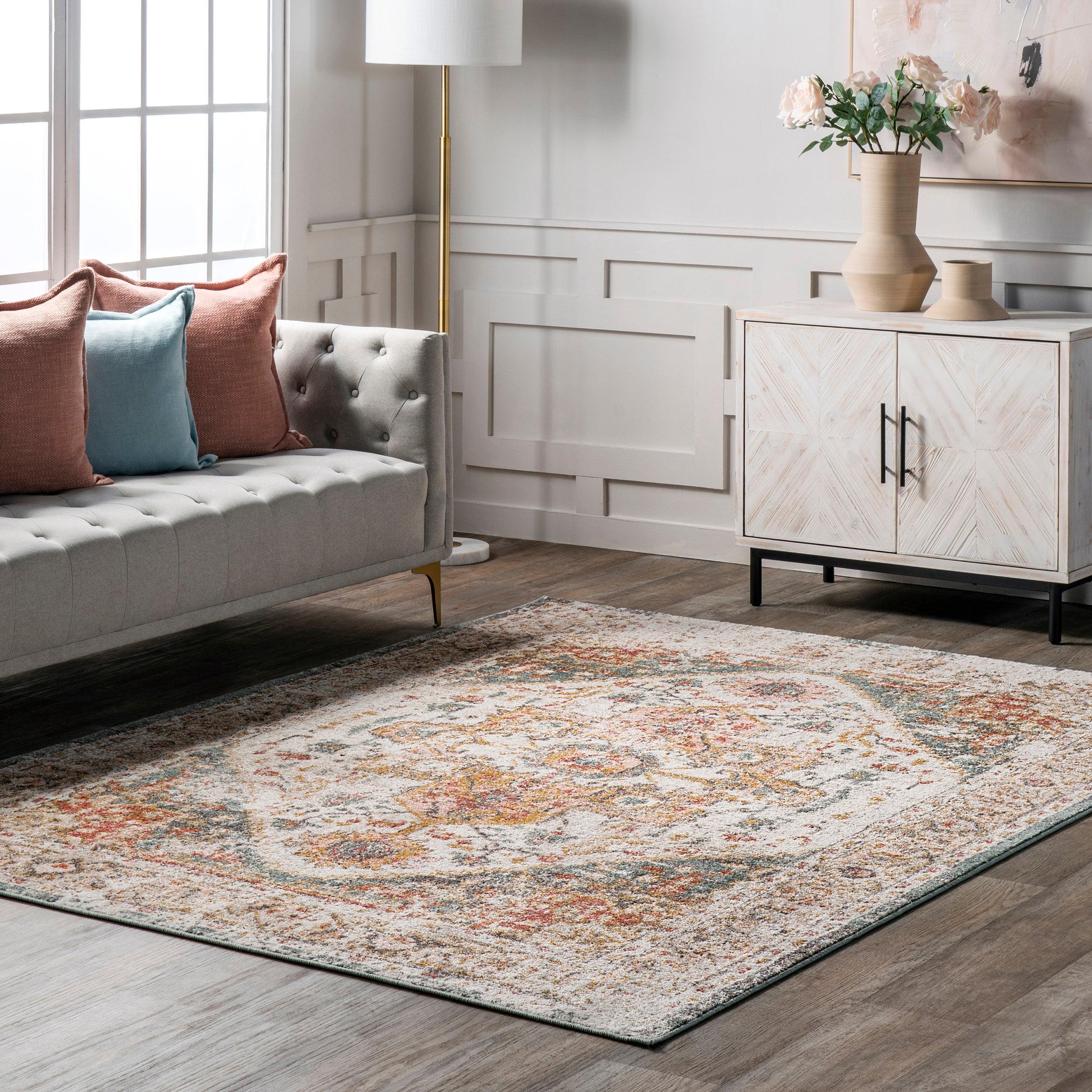 Justine Vintage Medallion Area Rug - Remutear