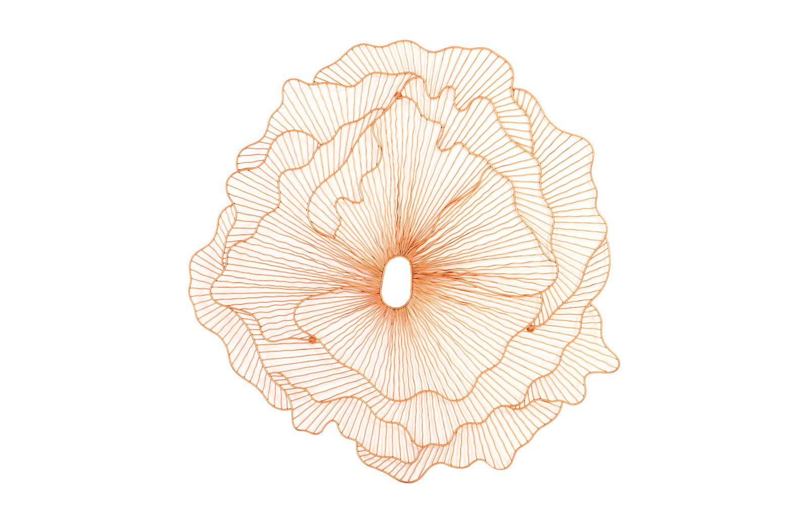 Poppy Flower Wall Art, Copper, LG - Remutear