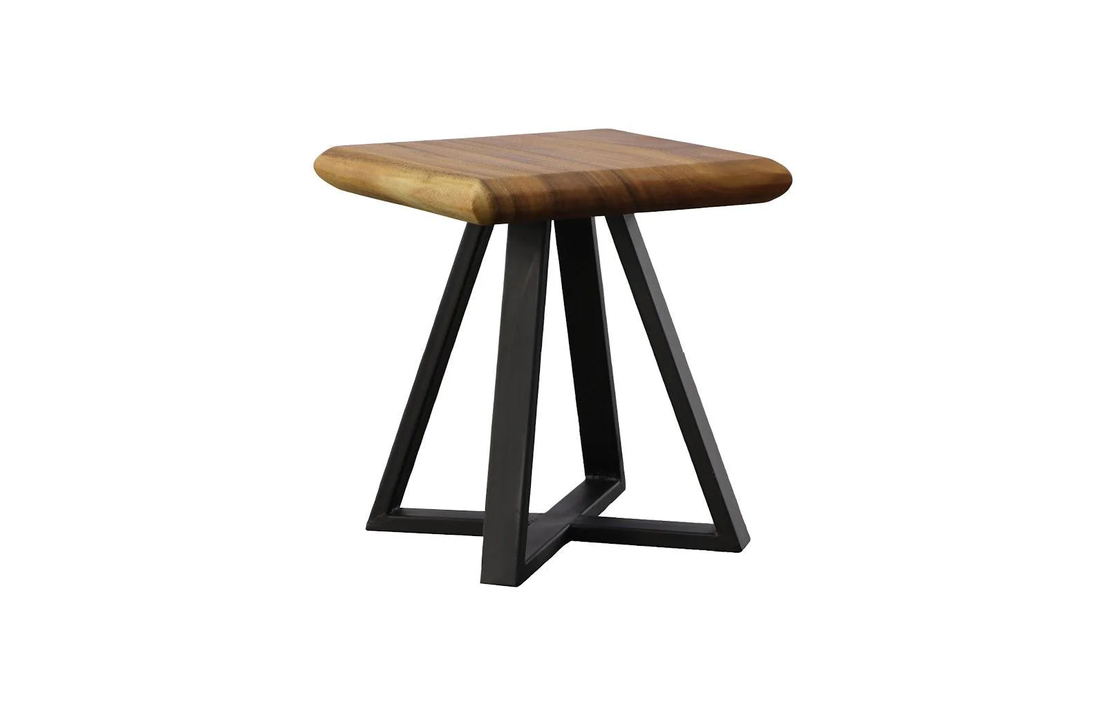 Trapezium Side Table, Black Base - Remutear