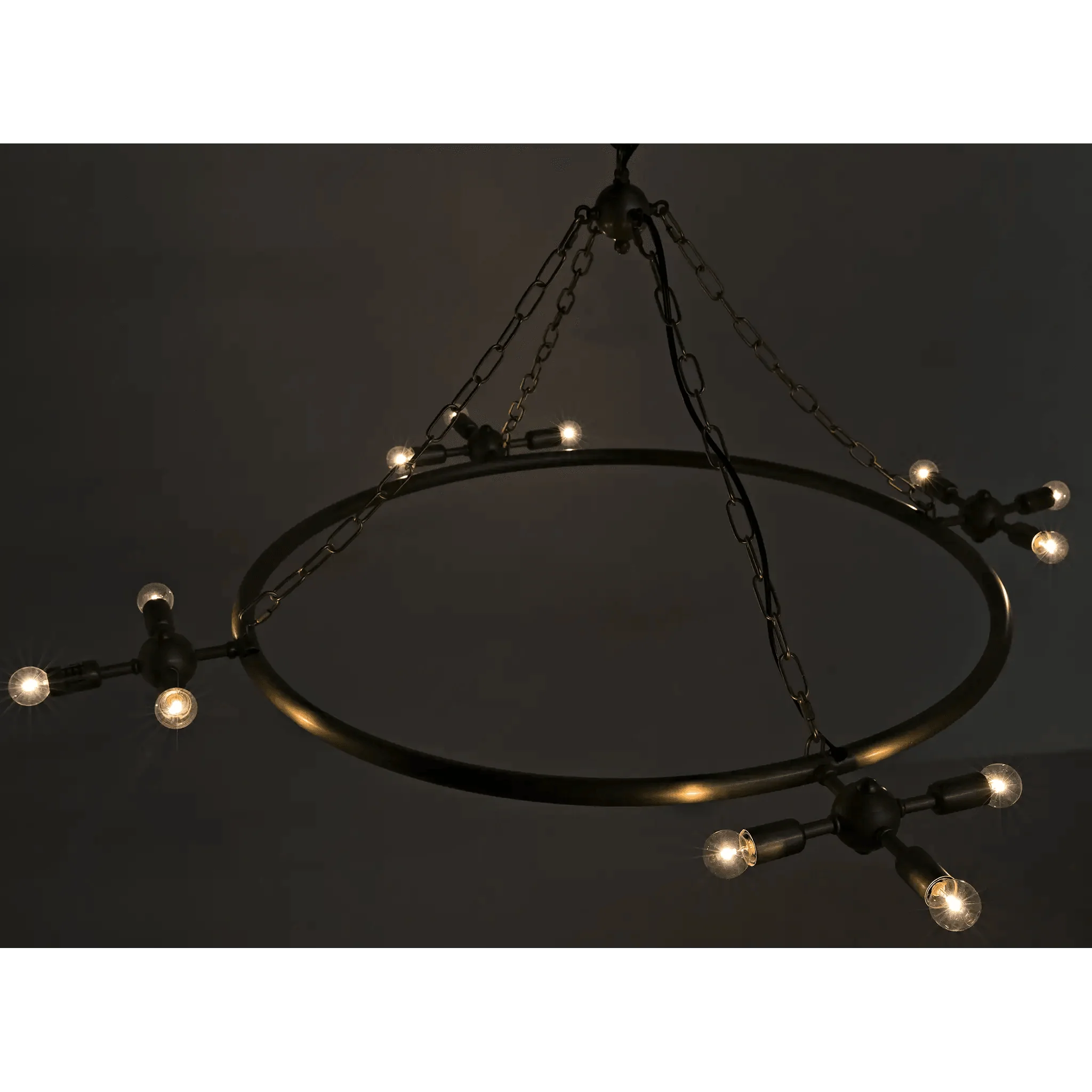 Sasha Chandelier, Metal with Brass Finish - Remutear