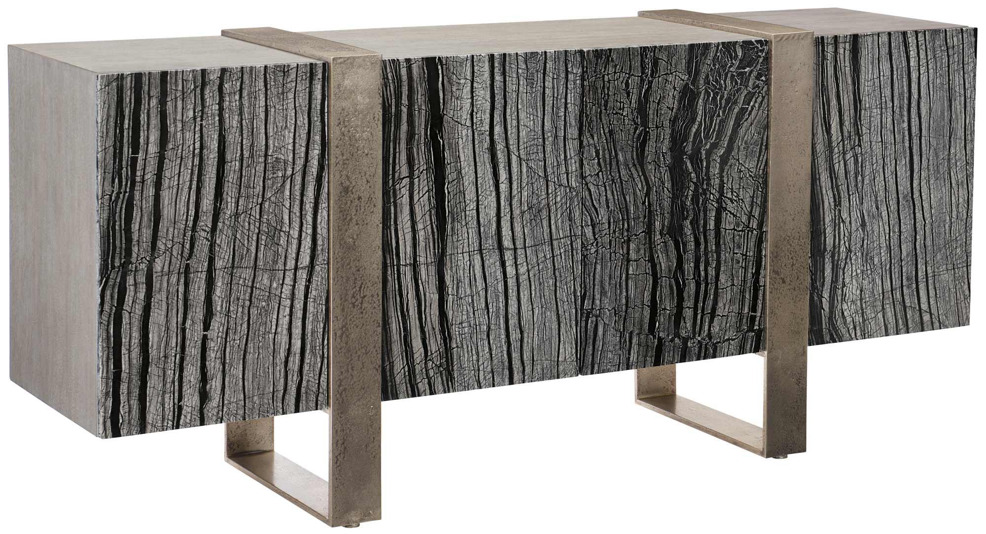 LINEA ENTERTAINMENT CREDENZA STAINLESS - Remutear