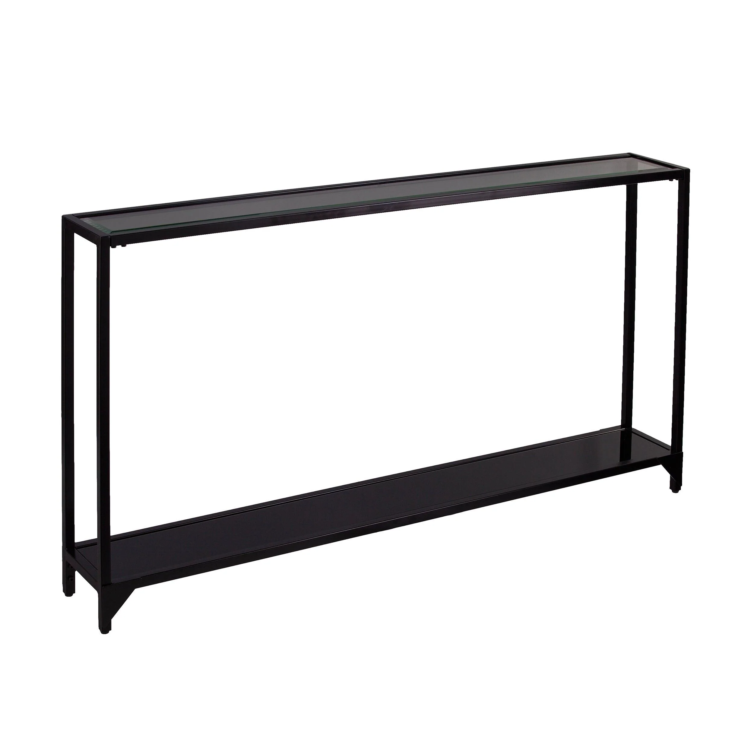 Bergen Glass Console Table - Black - Remutear