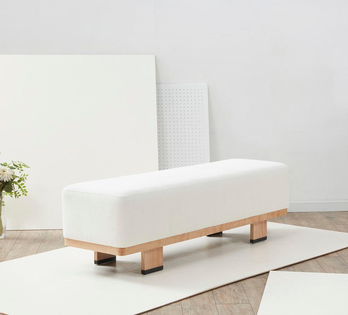 ABRIANNA WOOD BASE BENCH - Remutear