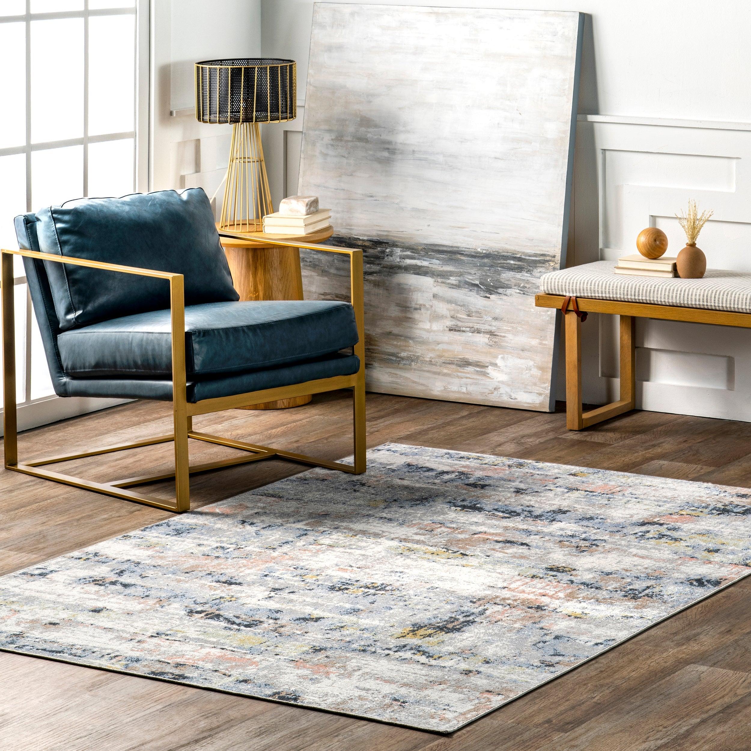 Aaliyah Casual Abstract Machine Washable Area Rug - Remutear