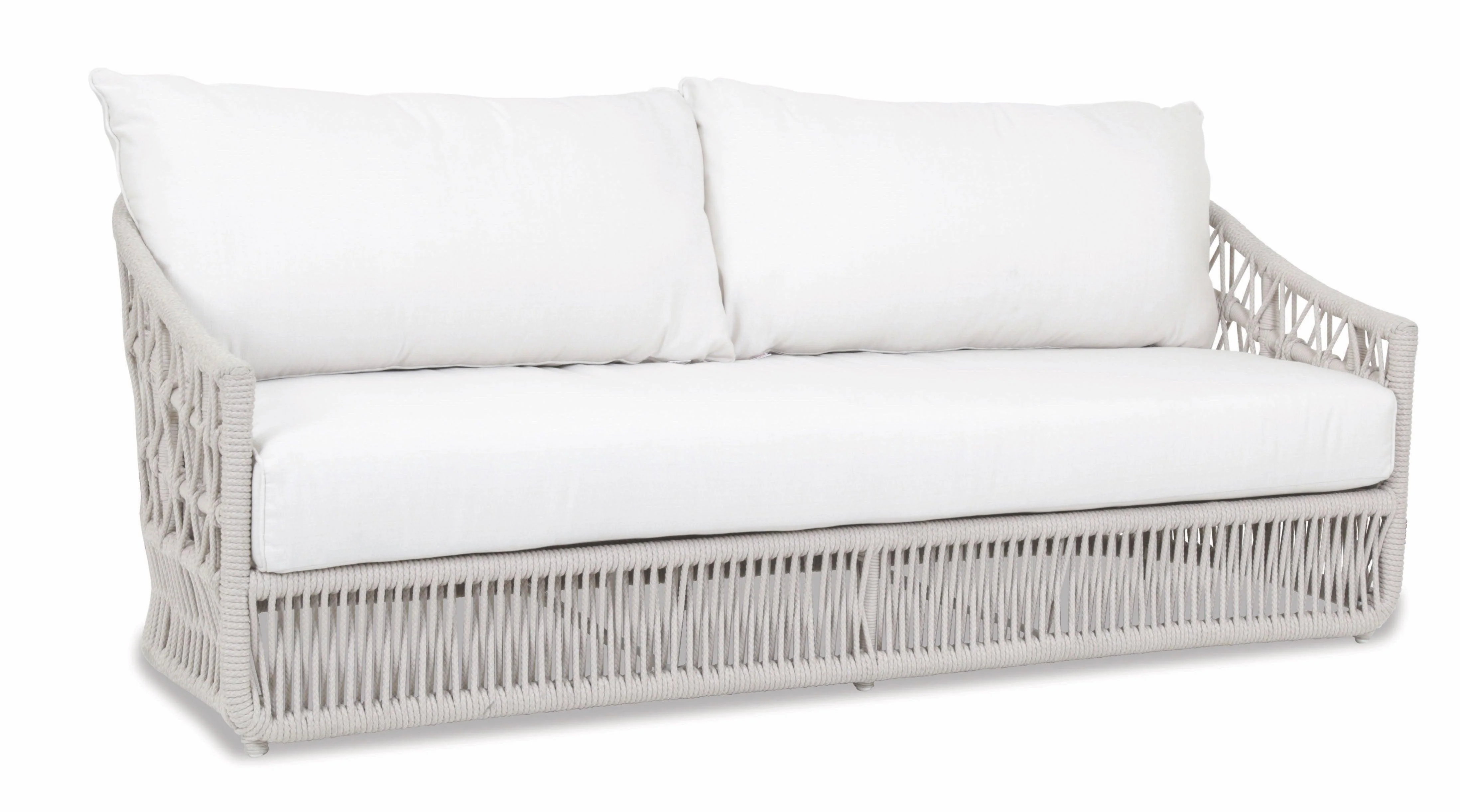 Dana Rope Sofa in Linen Canvas w/ Self Welt - Remutear