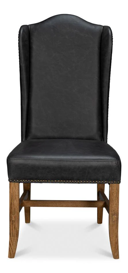 Mercado High Back Dining Chair - Black - Set of 2 - Remutear