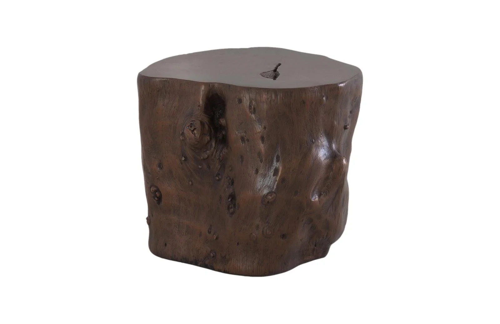 Log Stool, Bronze, LG - Remutear