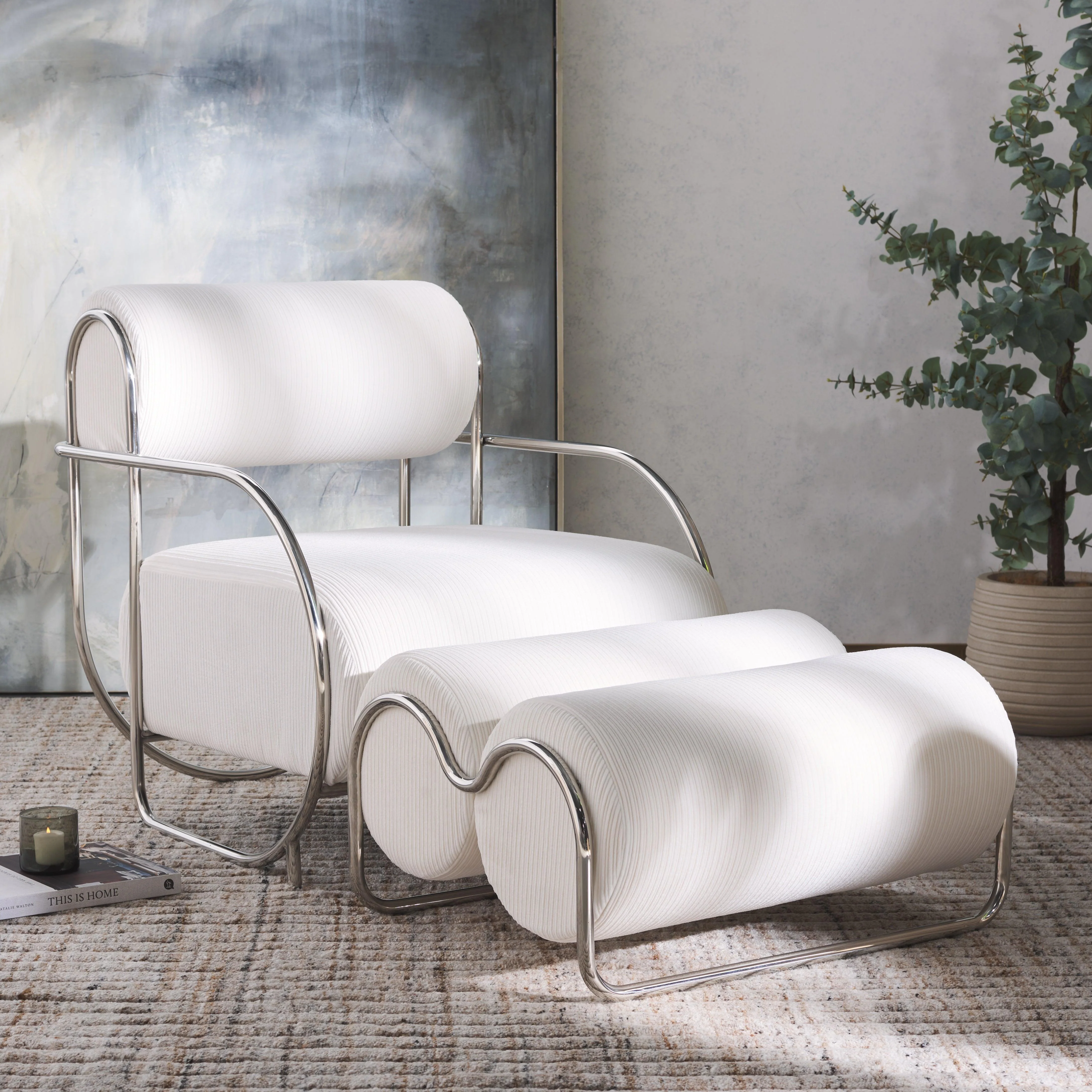 Bethann Metal Frame Accent Chair - Remutear