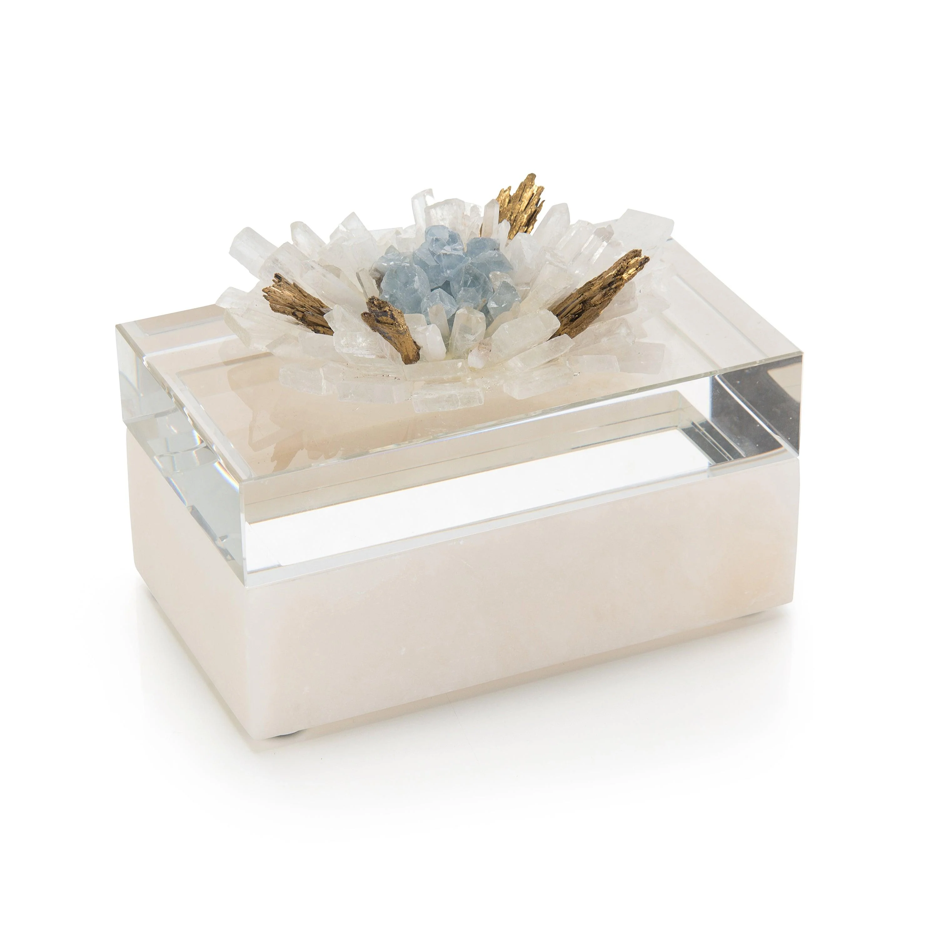 Festooned In Stones Box With Celestite - Remutear