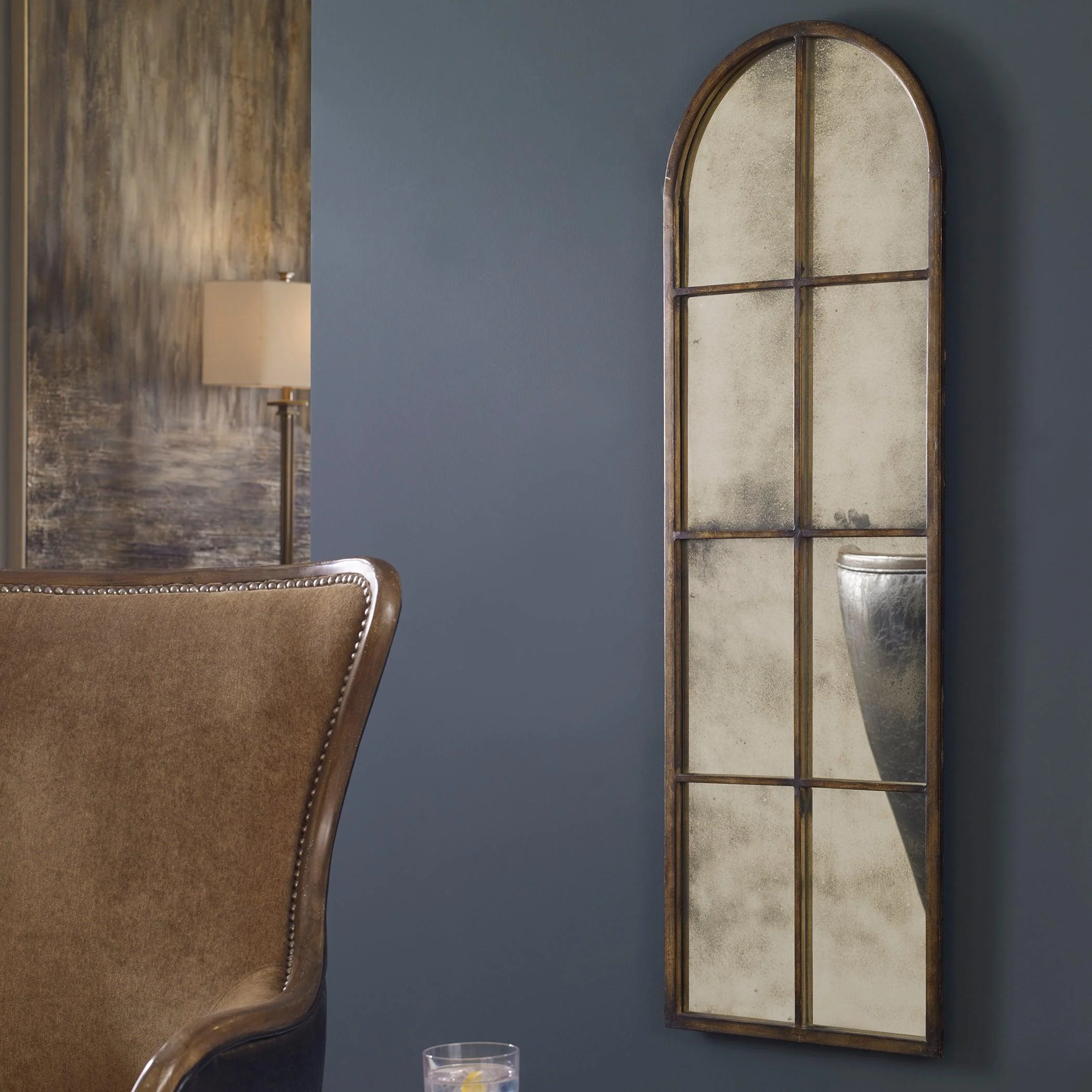 AMIEL ARCHED BROWN MIRROR - Remutear