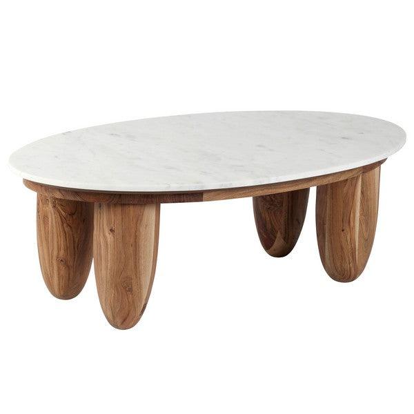 Hobbes Marble Top Coffee Table - Remutear