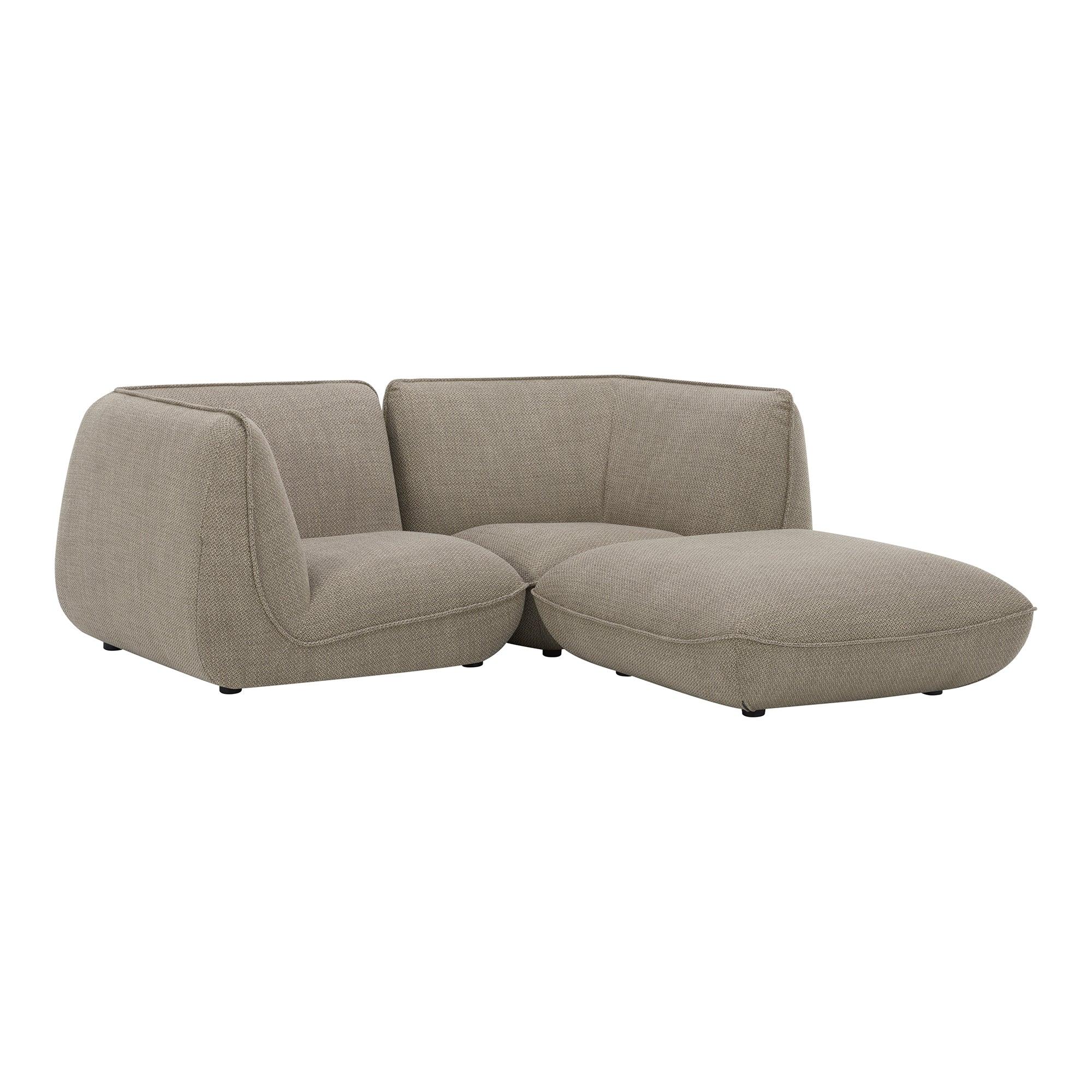 Zeppelin Nook Modular Sectional Speckled Pumice - Remutear