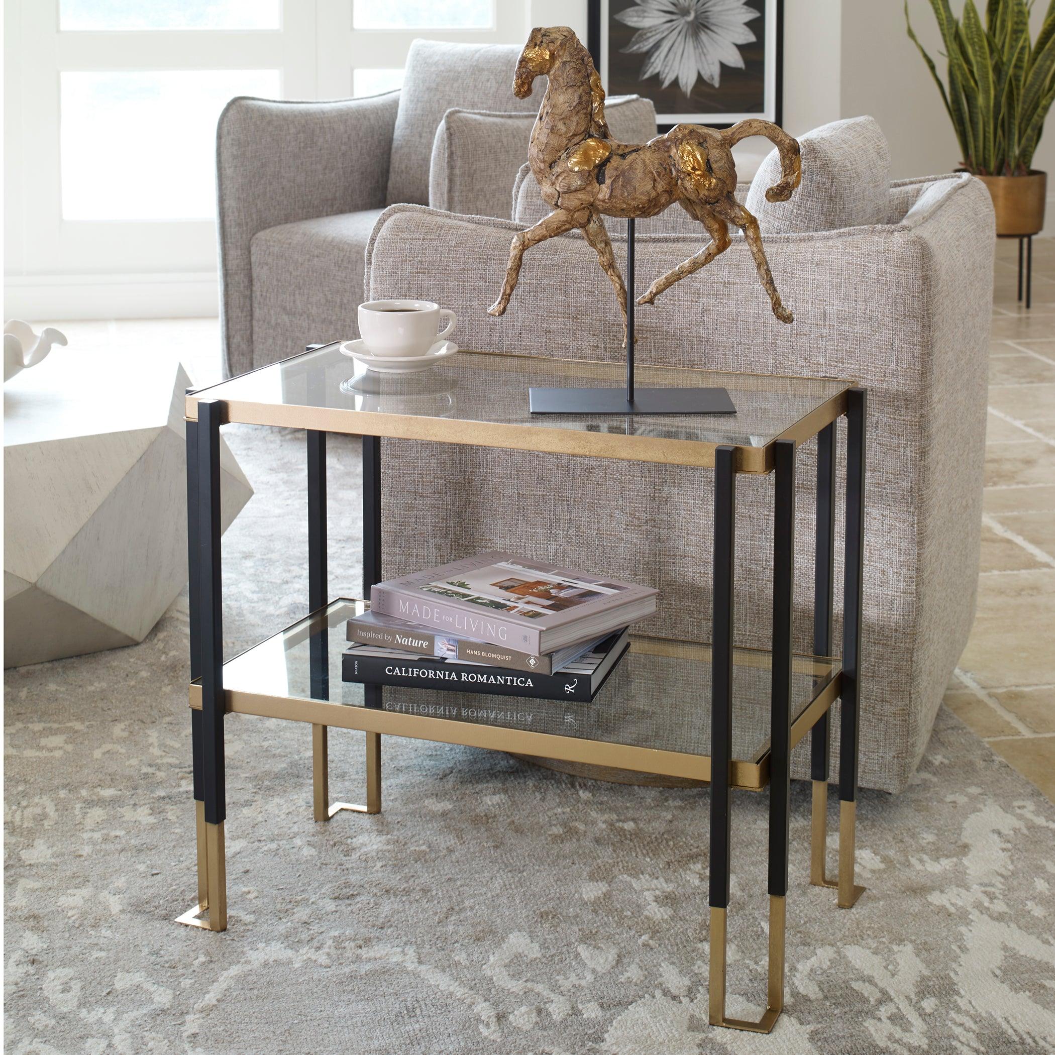 Kentmore Glass Side Table - Remutear