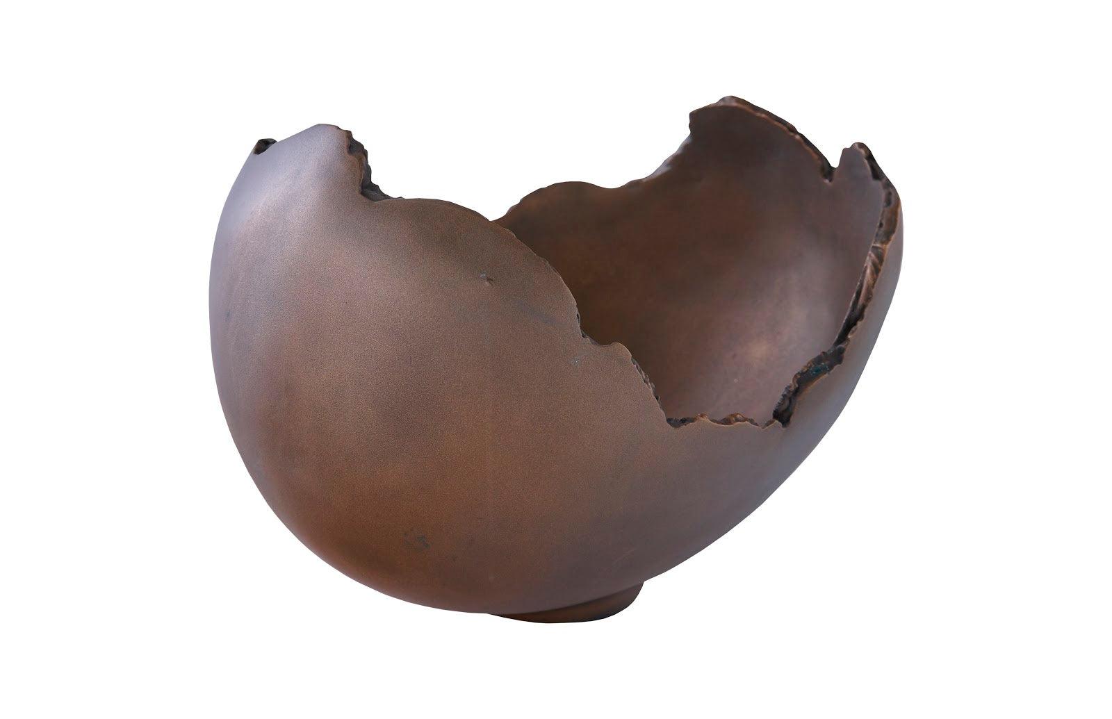 Burled Bowl, Resin, Bronze Finish - Remutear