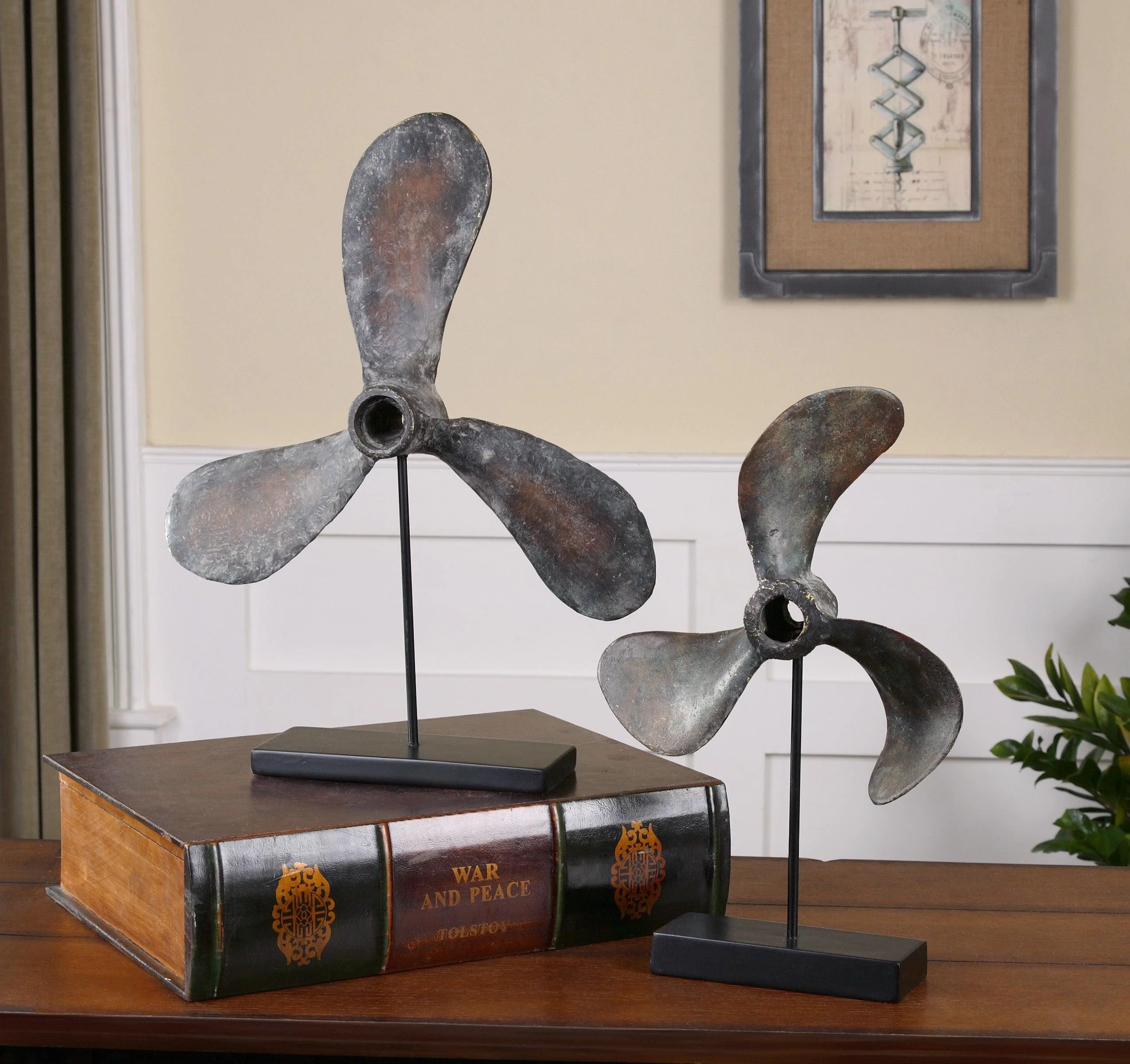 PROPELLERS RUST SCULPTURES, SET OF 2 - Remutear