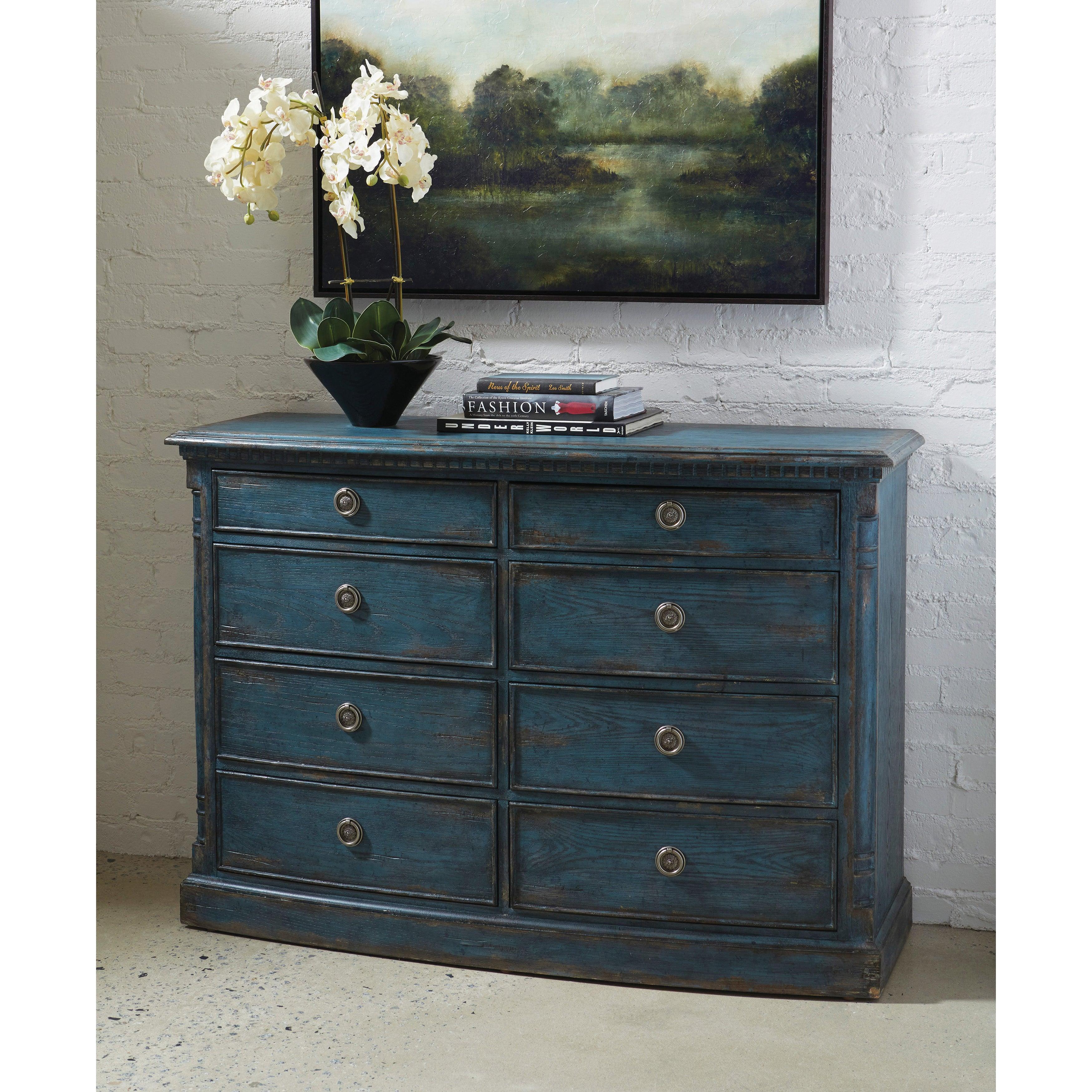 Robin Egg Blue 8 Drawer Dresser - Remutear