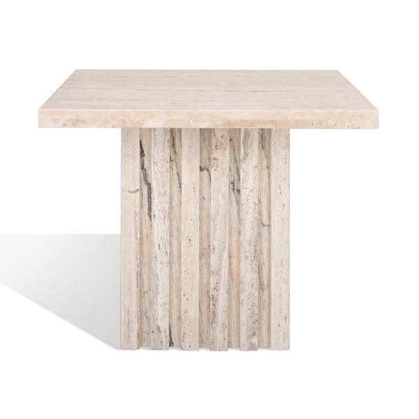OLIVIA TALL SQUARE MARBLE ACCENT TABLE - Remutear