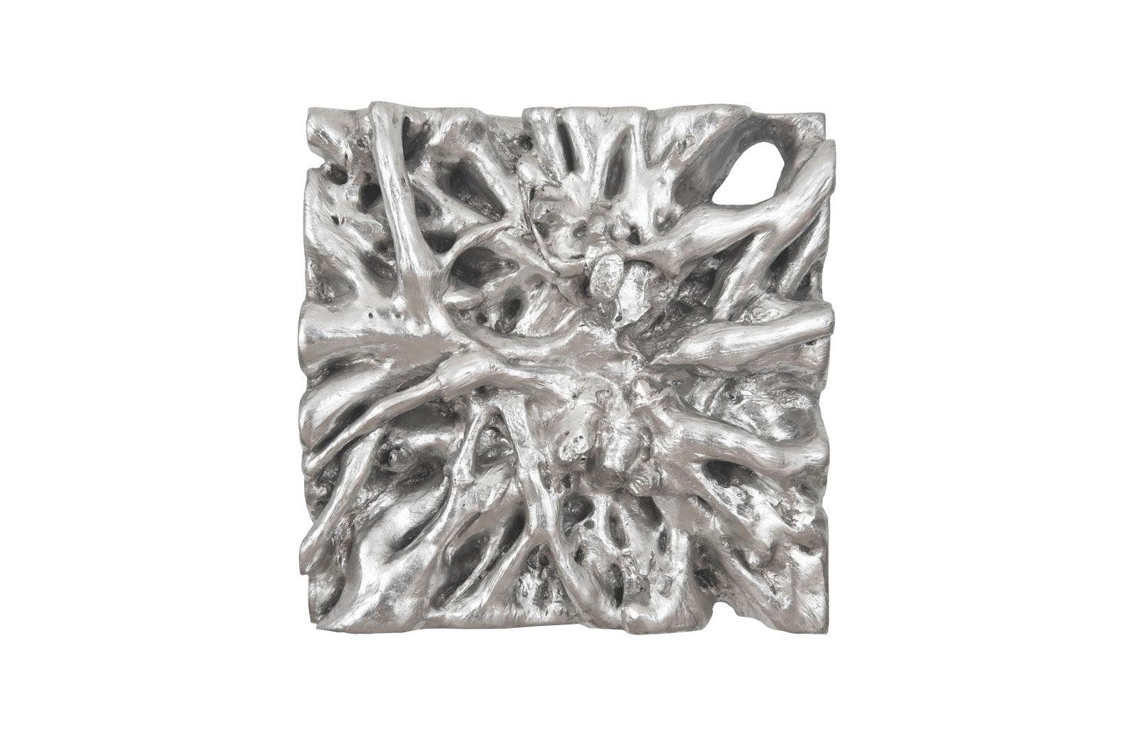Square Root Wall Art, Silver Leaf - Remutear