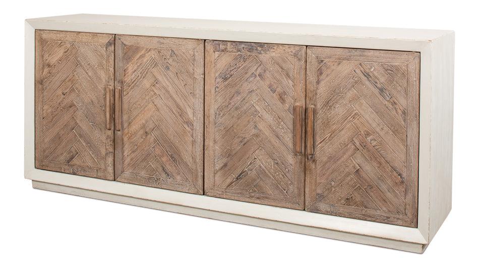 Hollis 4 Door Sideboard - Ant.White - Remutear