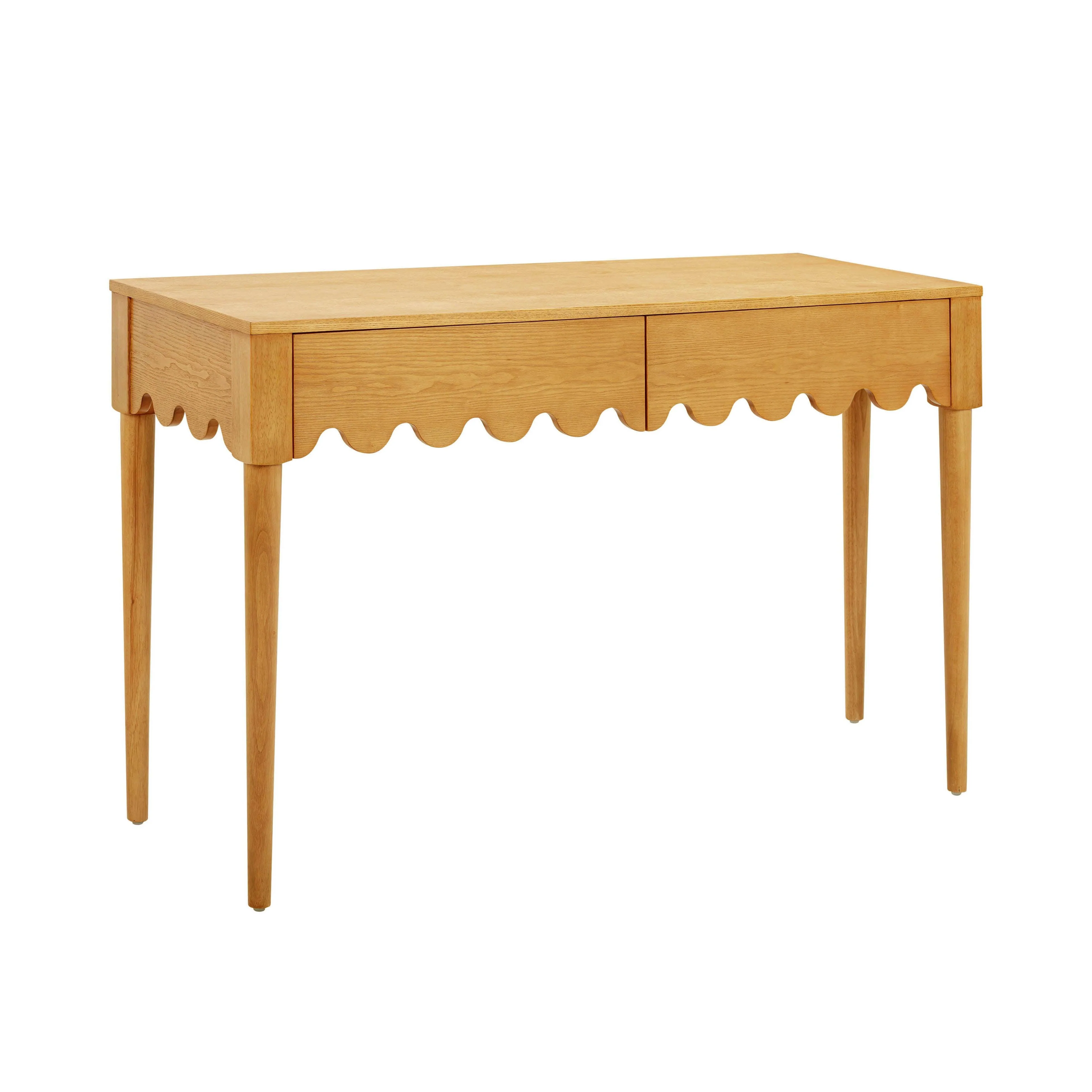 Oodle Natural Ash 2-Drawer Desk - Remutear