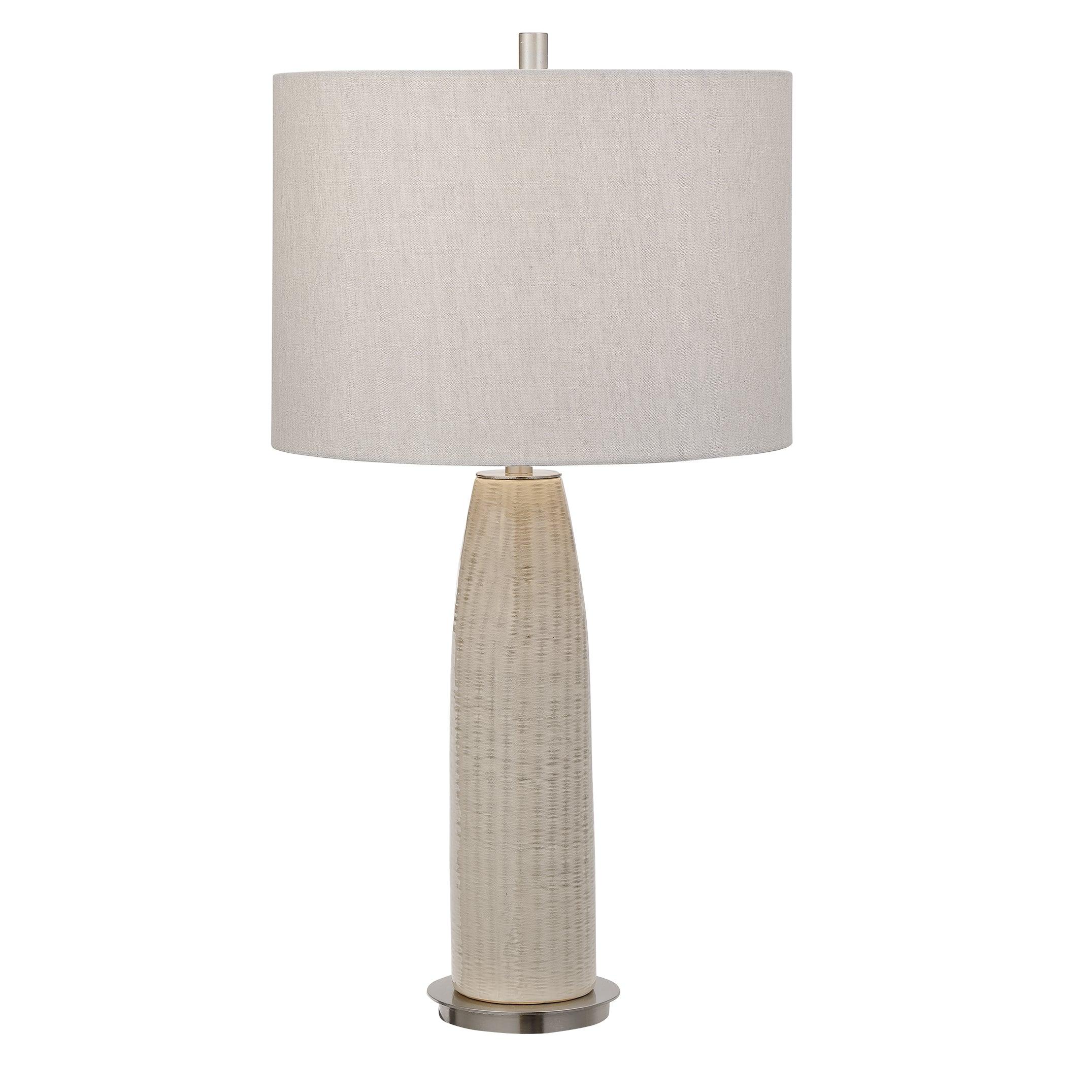 DELGADO LIGHT GRAY TABLE LAMP - Remutear