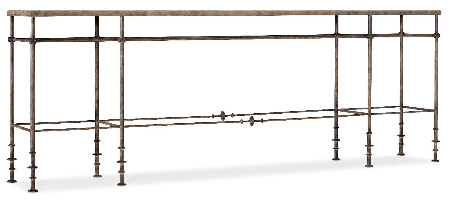 La Grange St James Metal and Stone Console - Remutear