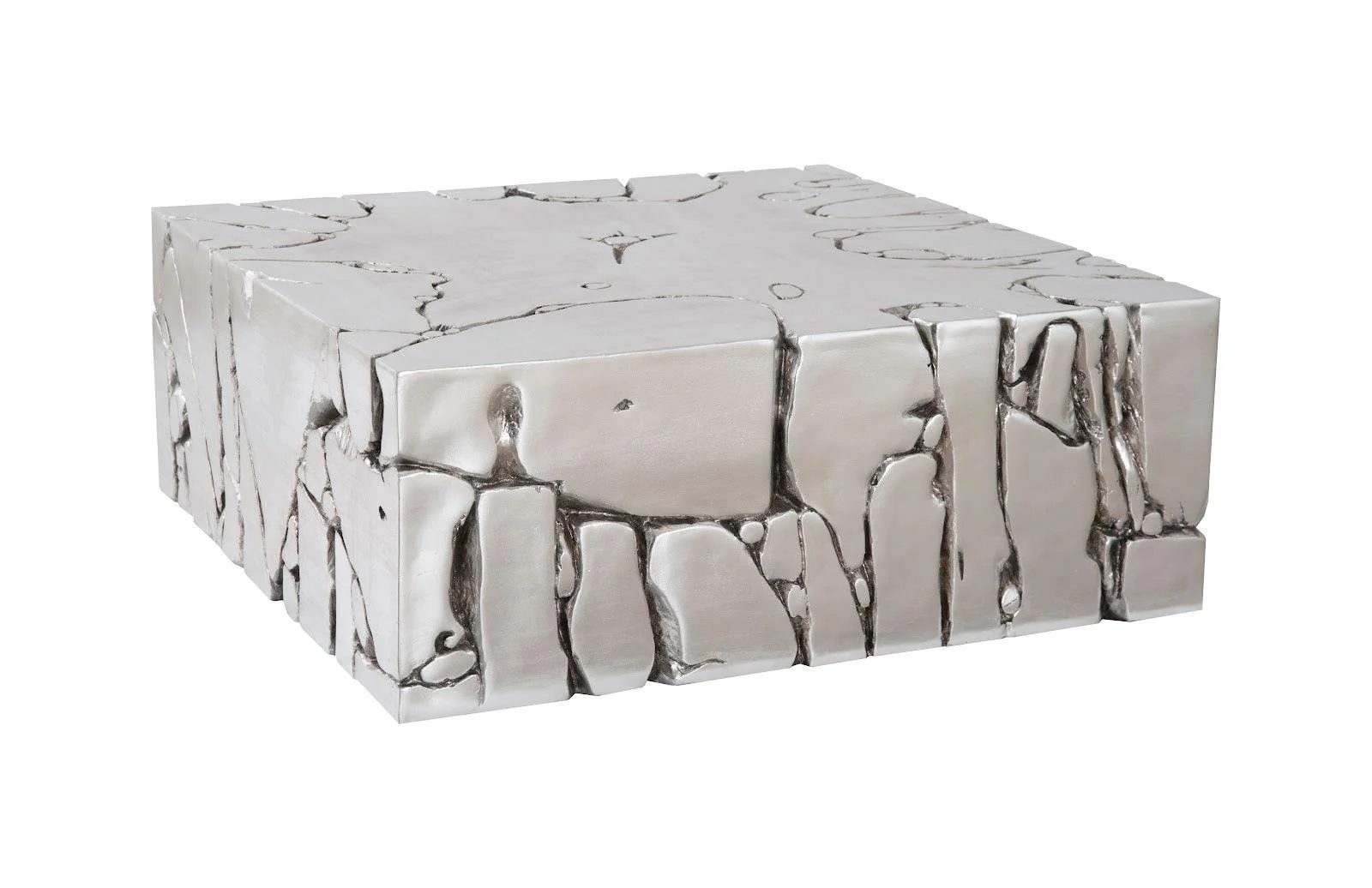 Chunk Square Silver Coffee Table - Remutear