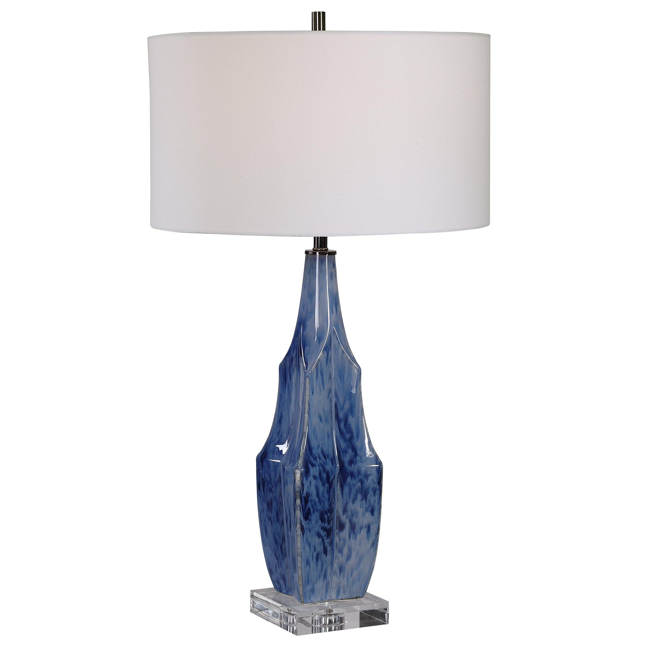 EVERARD BLUE TABLE LAMP - Remutear