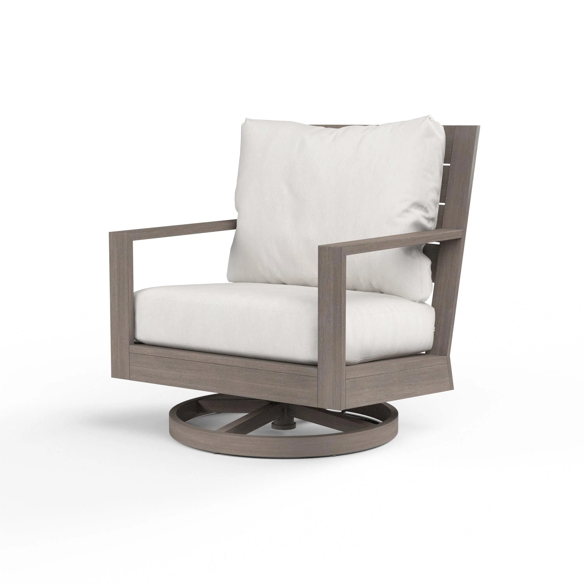 Laguna Swivel Club Rocker in Canvas Flax, No Welt - Remutear