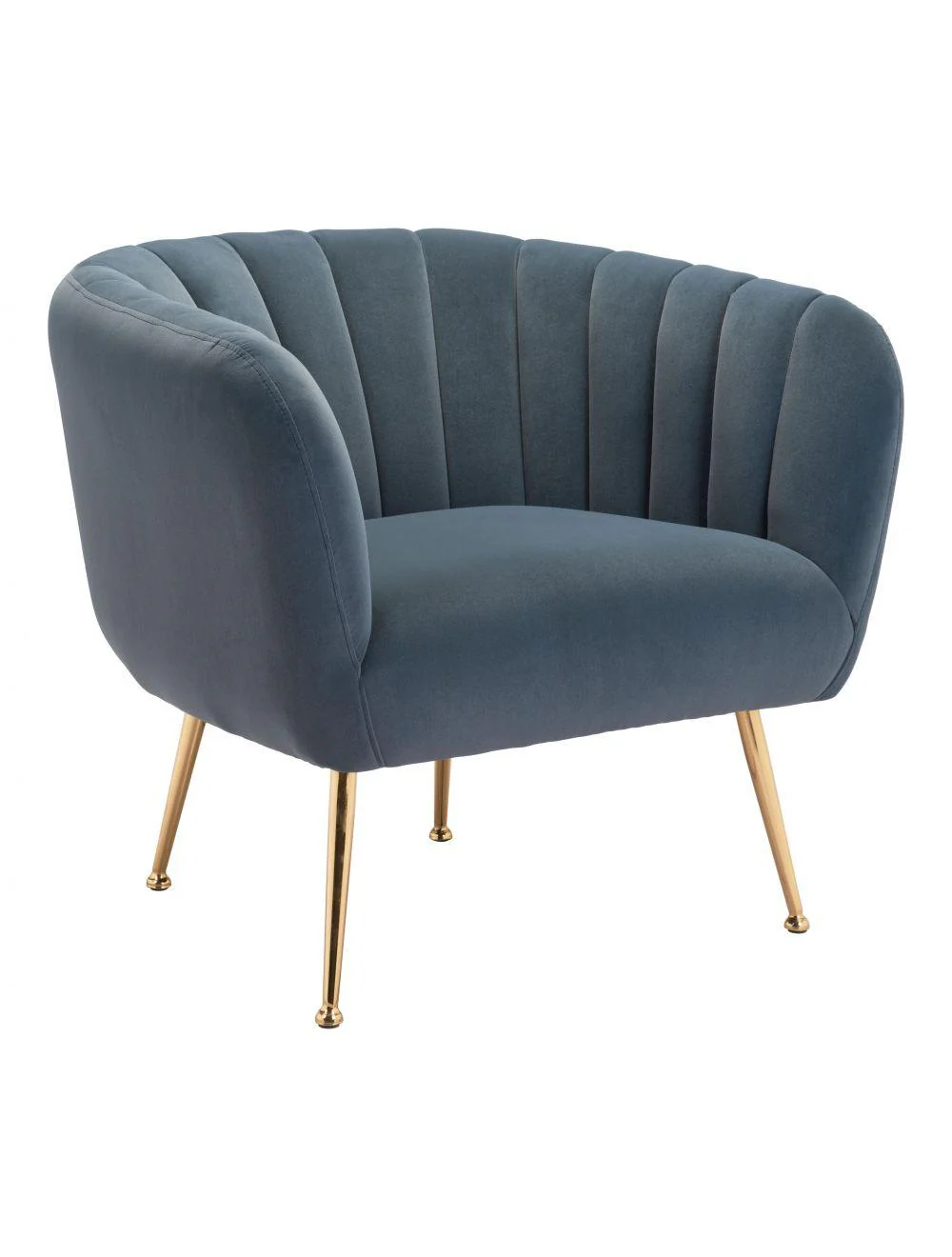 Deco Accent Chair Gray & Gold - Remutear