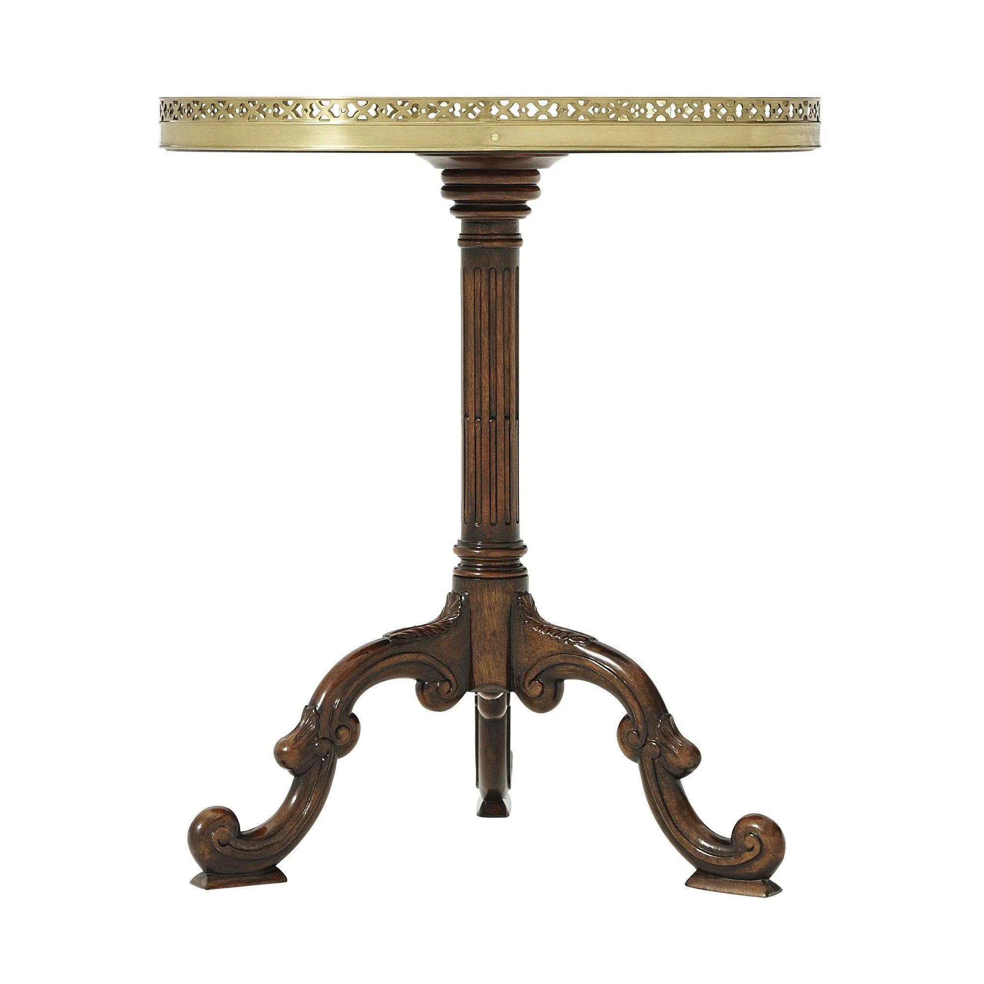 Radiating Parquetry Accent Table - Remutear