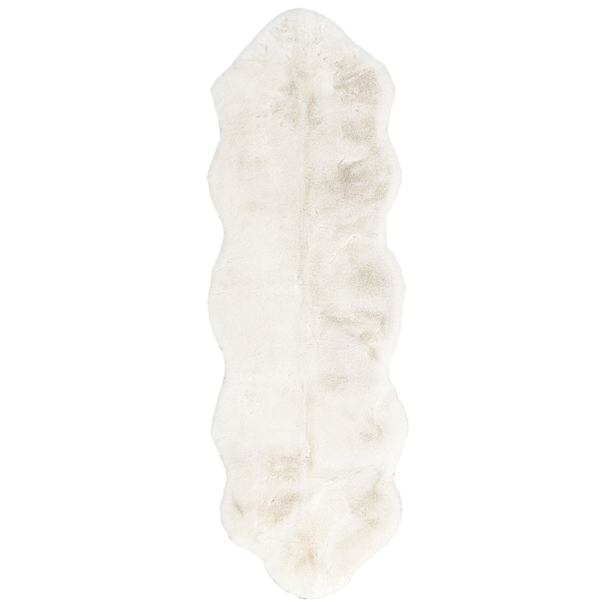 Eline Faux Sheepskin Machine Washable Area Rug - Remutear