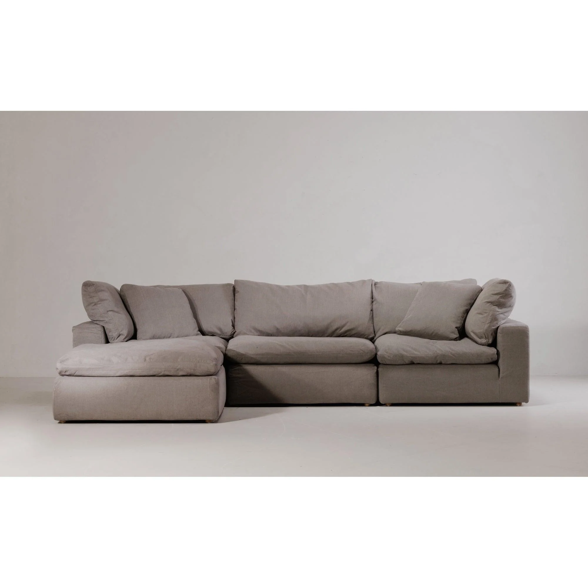 Clay Corner Chair Performance Fabric Light Grey - Remutear