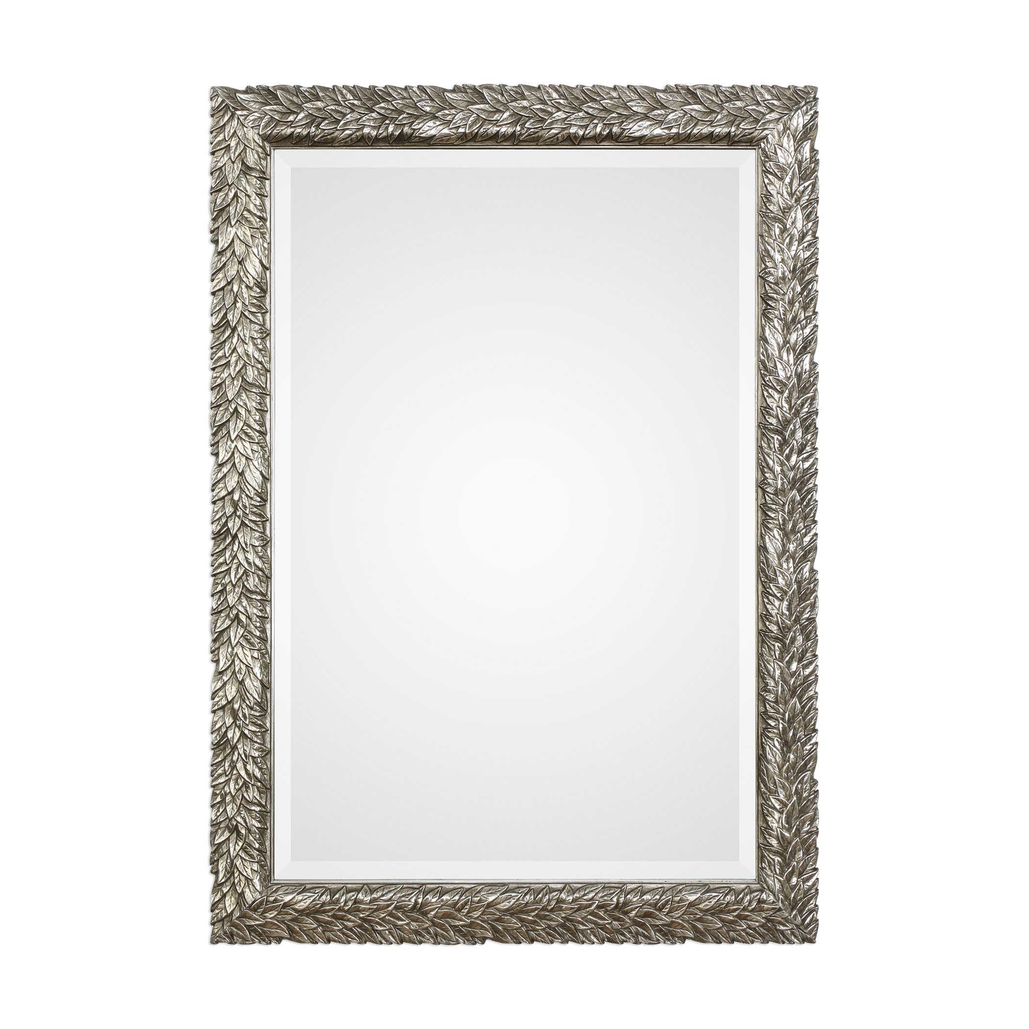 EVELINA SILVER LEAVES MIRROR - Remutear