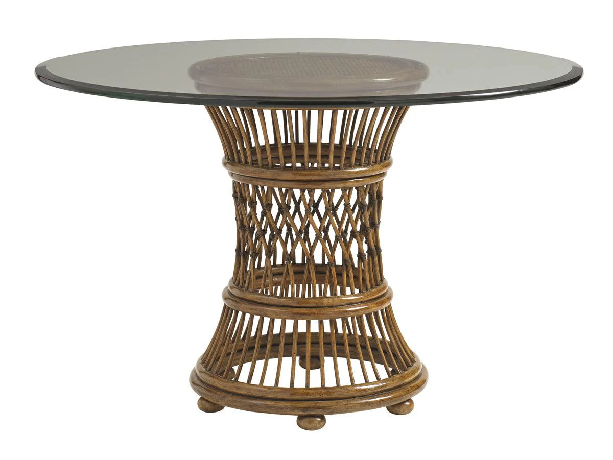 Bali Hai Aruba Dining Table With 36 Inch Glass Top - Remutear