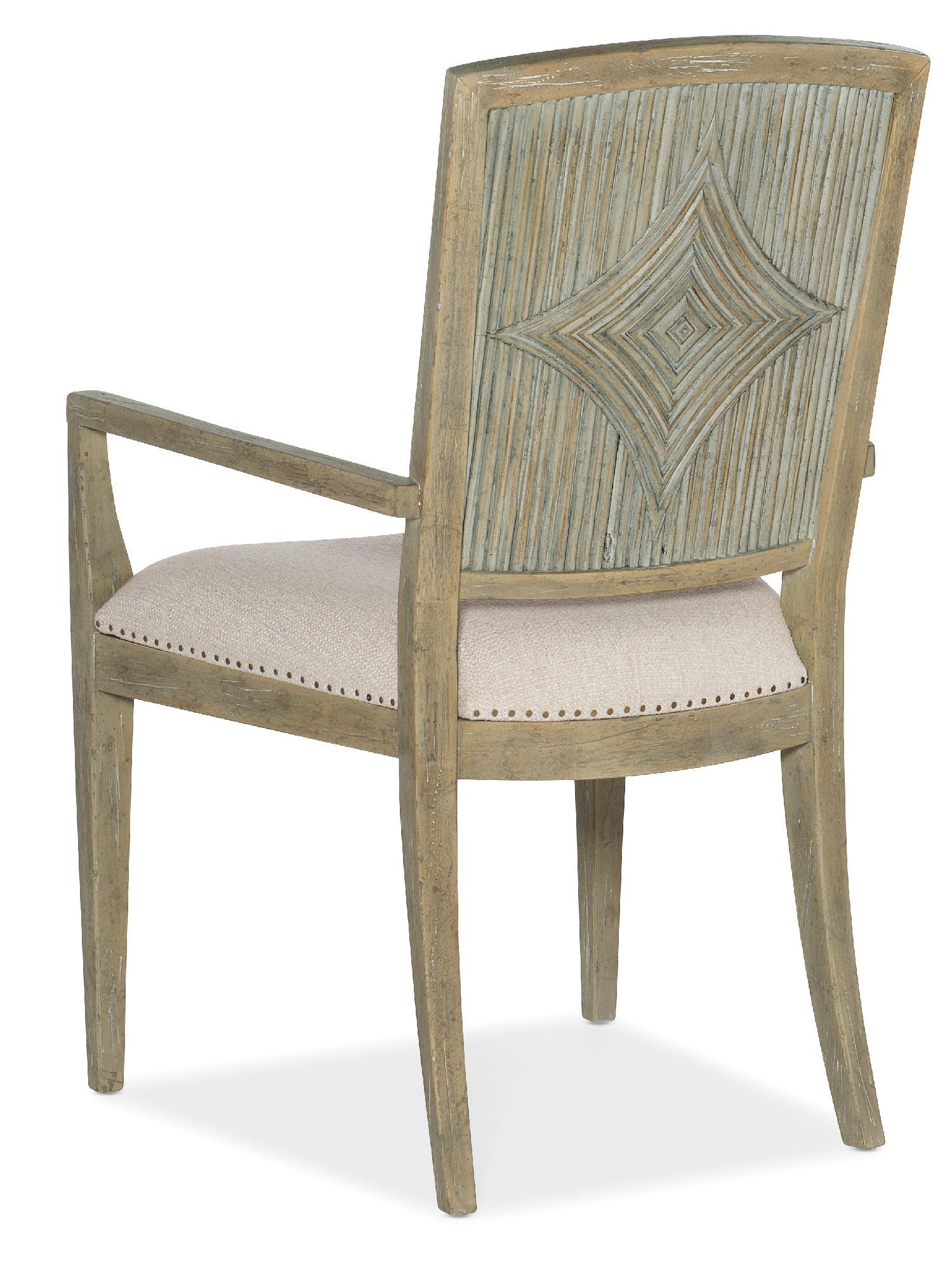 Surfrider Carved Back Arm Chair - Set of 2 - Remutear