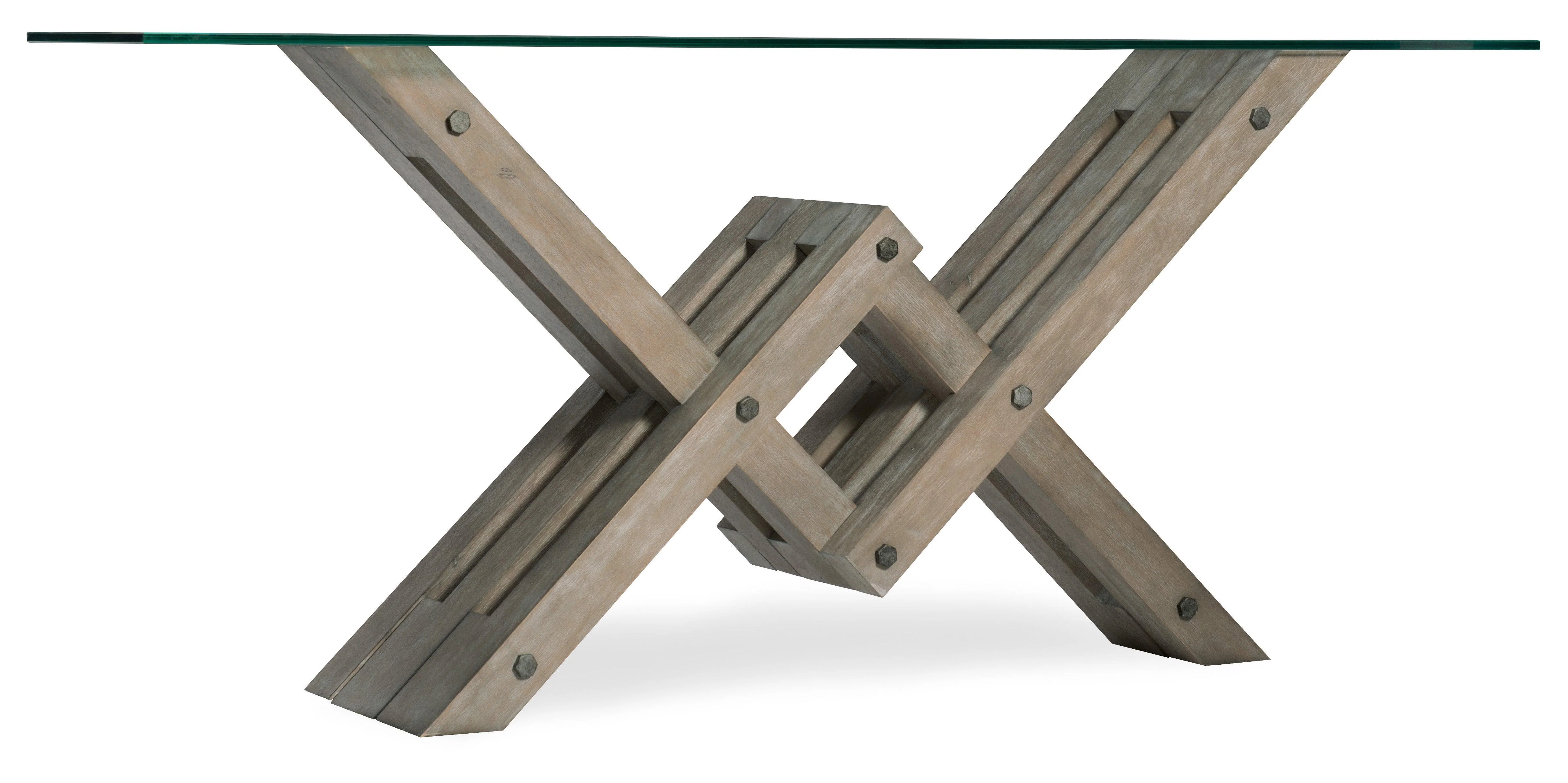 Affinity Glass Top Accent Console - Remutear