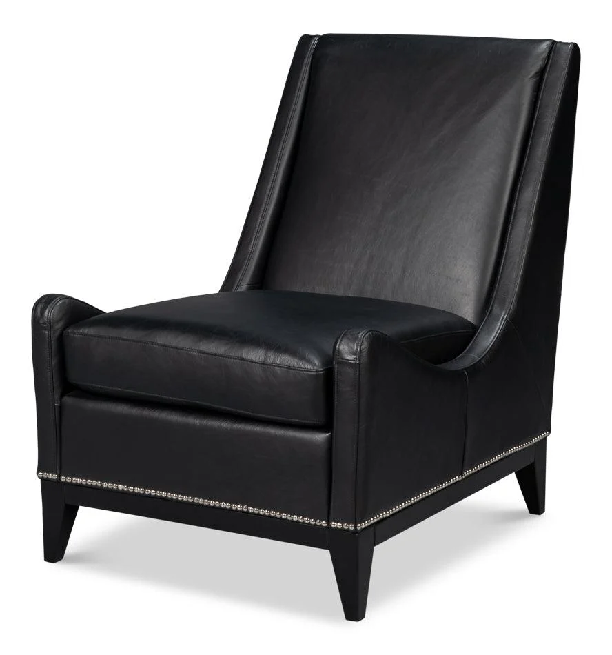 Brandy Accent Chair - Onyx Black - Remutear