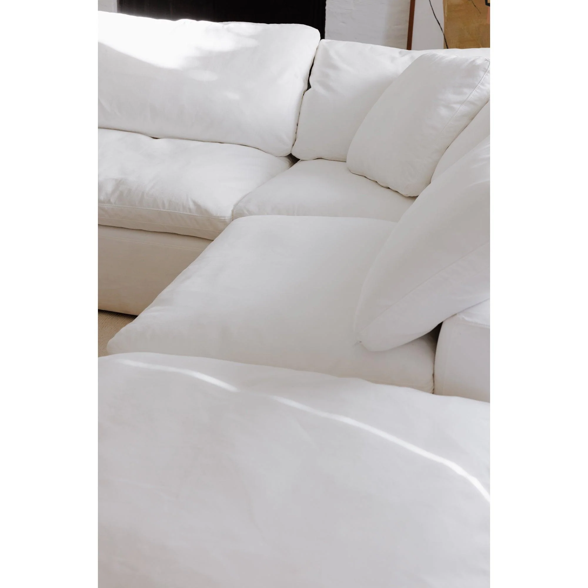 Clay Corner Chair Performance Fabric White - Remutear