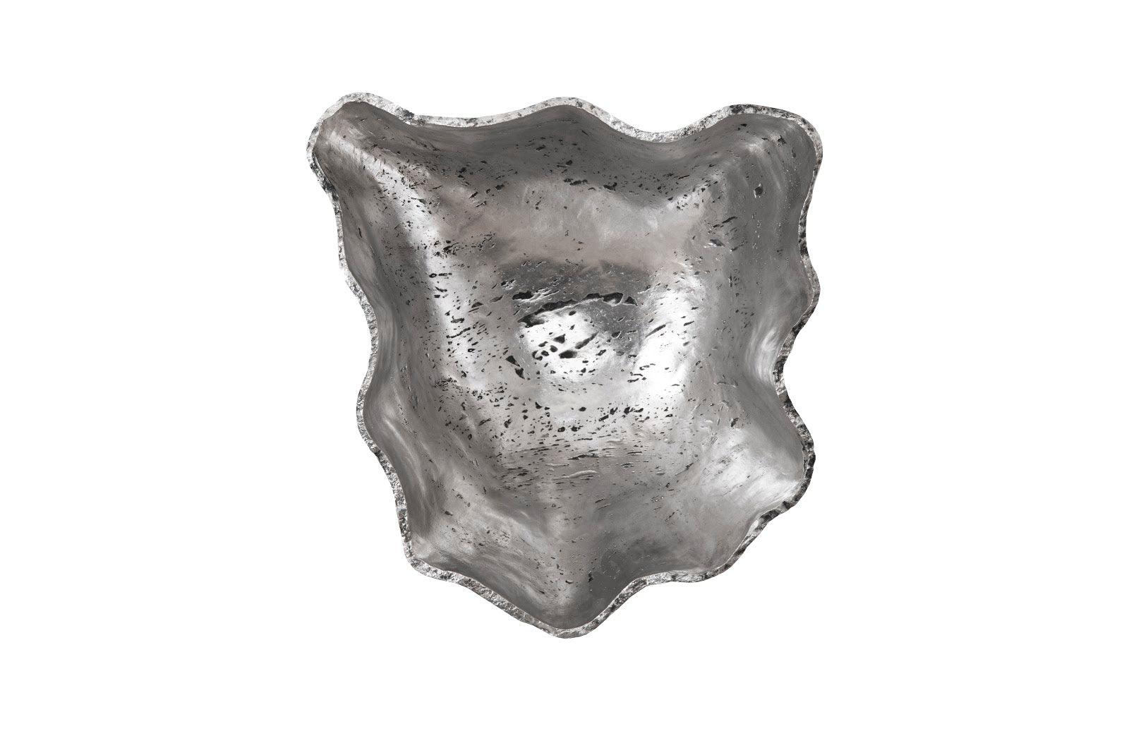 Cast Onyx Wall Bowl, Silver, LG - Remutear