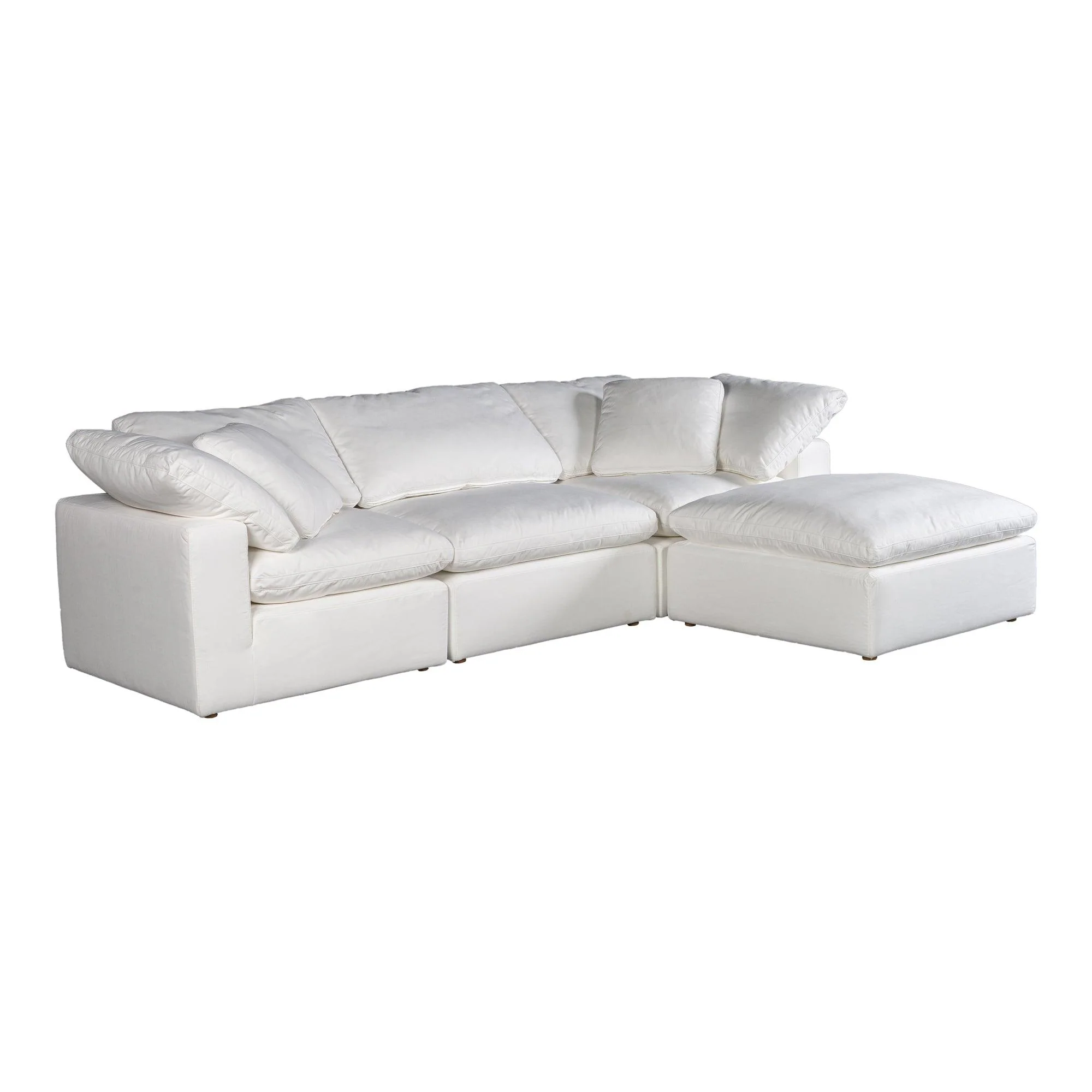 Terra Condo Lounge Modular Sectional Performance Fabric White - Remutear