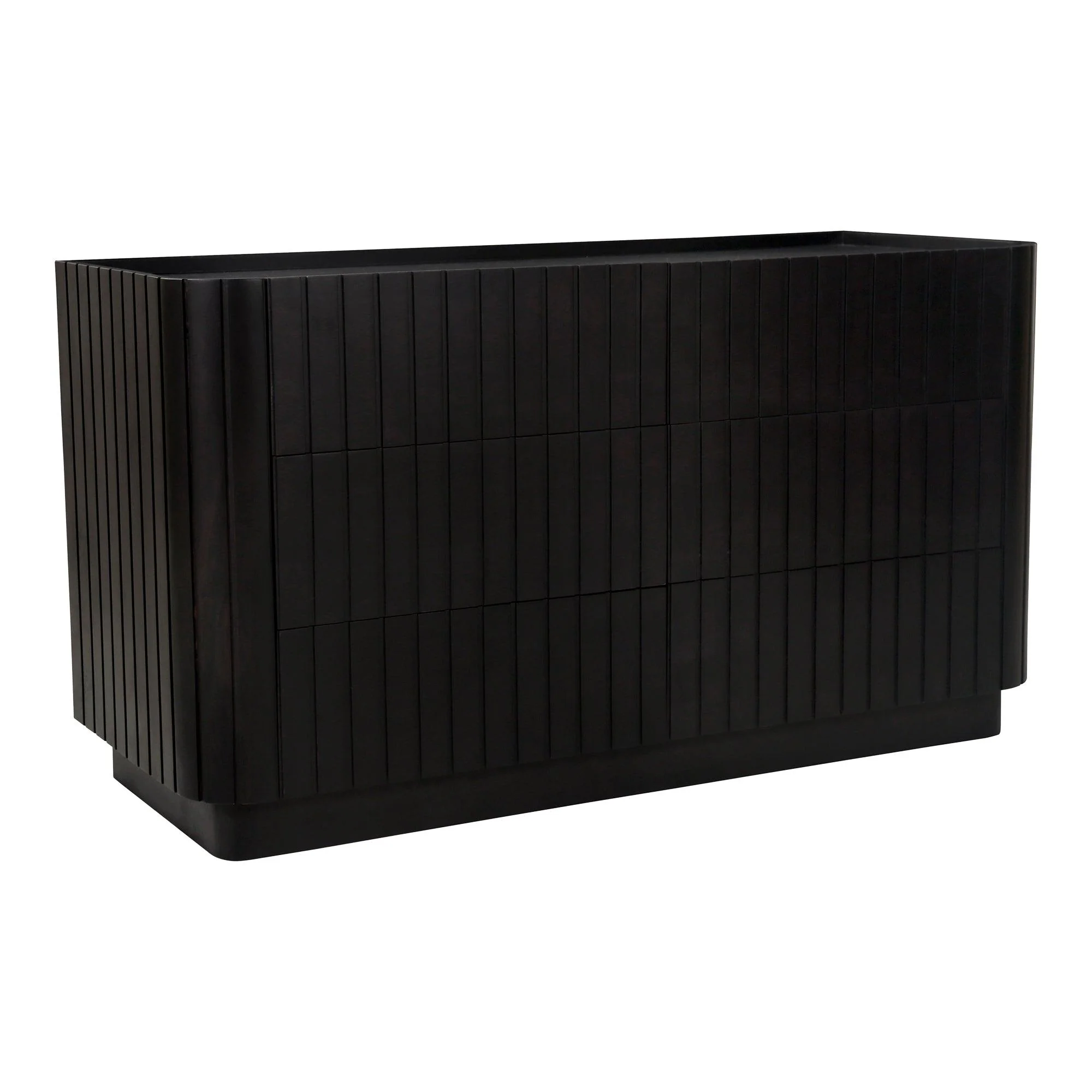 Povera 6 Drawer Dresser Black - Remutear