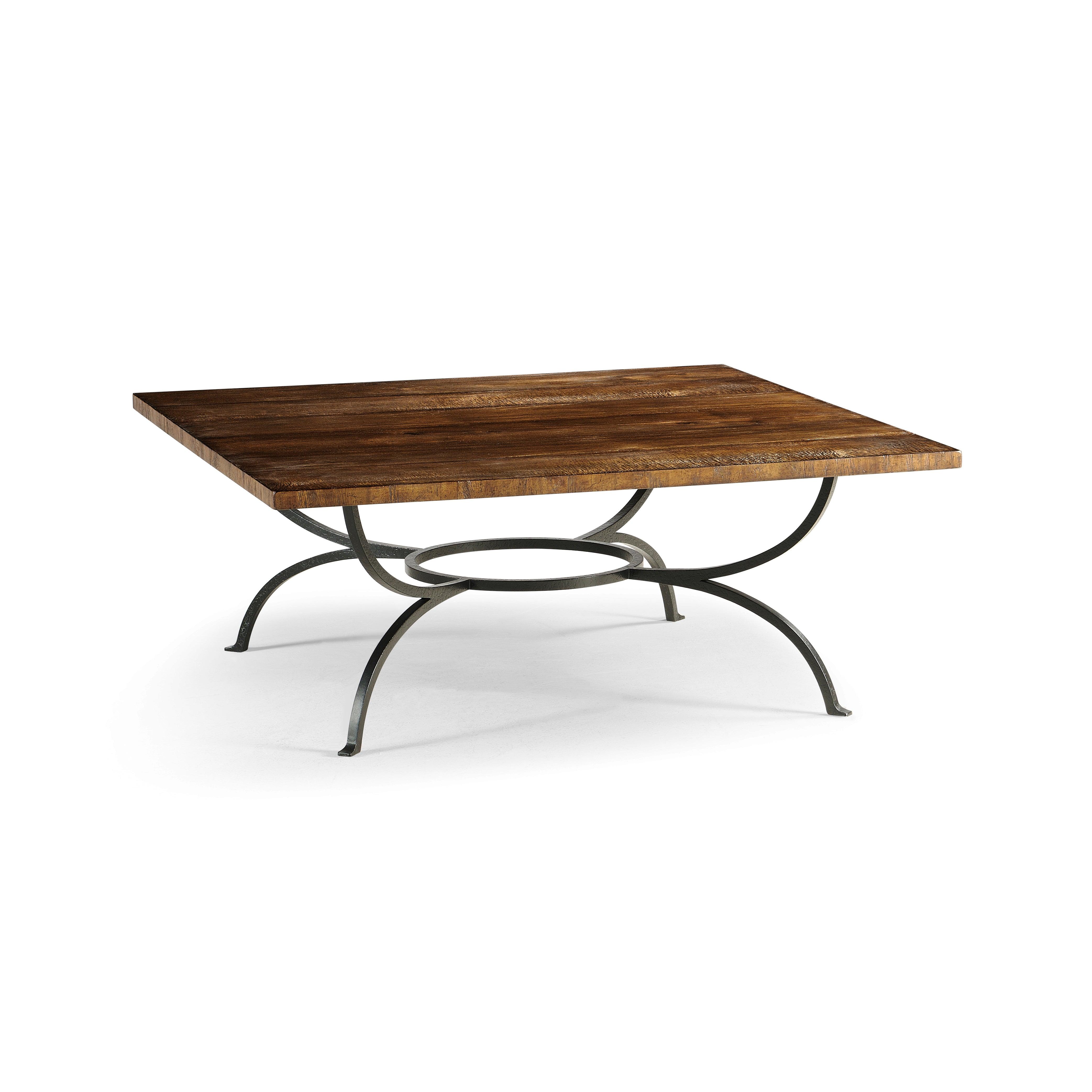 Casual Accents Country Walnut Plank Cocktail Table - Remutear