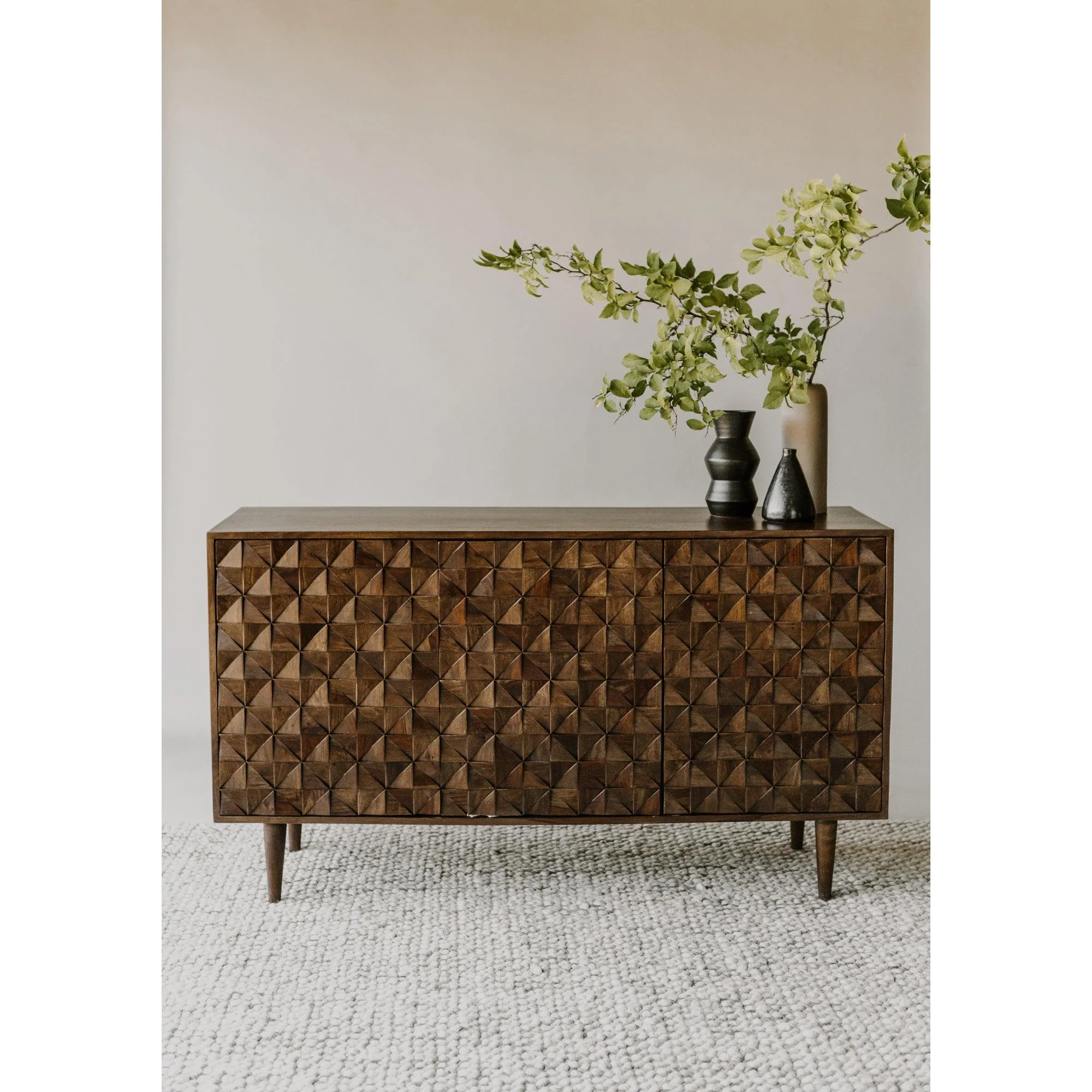 Pablo 3 Door Sideboard Brown - Remutear