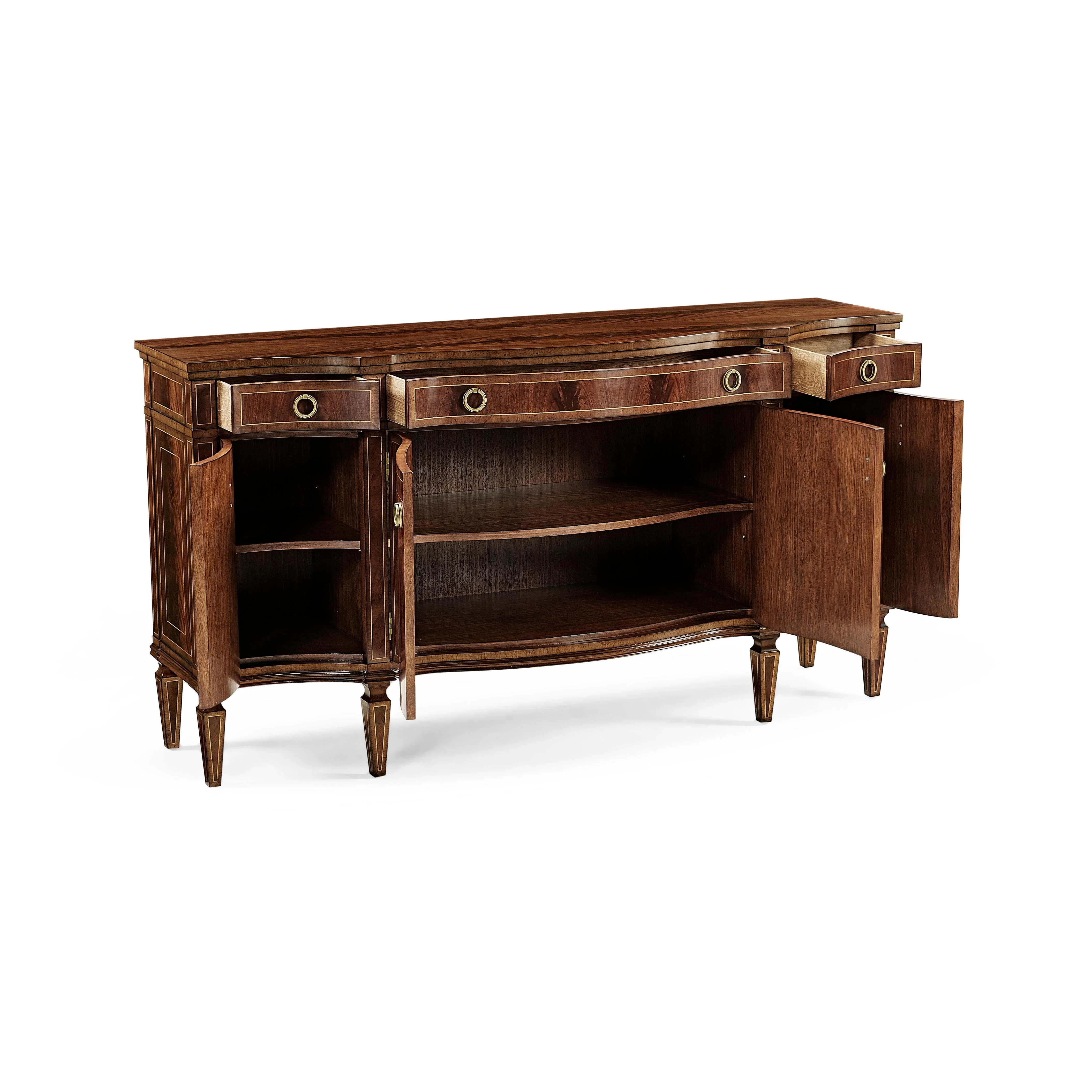 Buckingham Serpentine Mahogany Credenza - Remutear