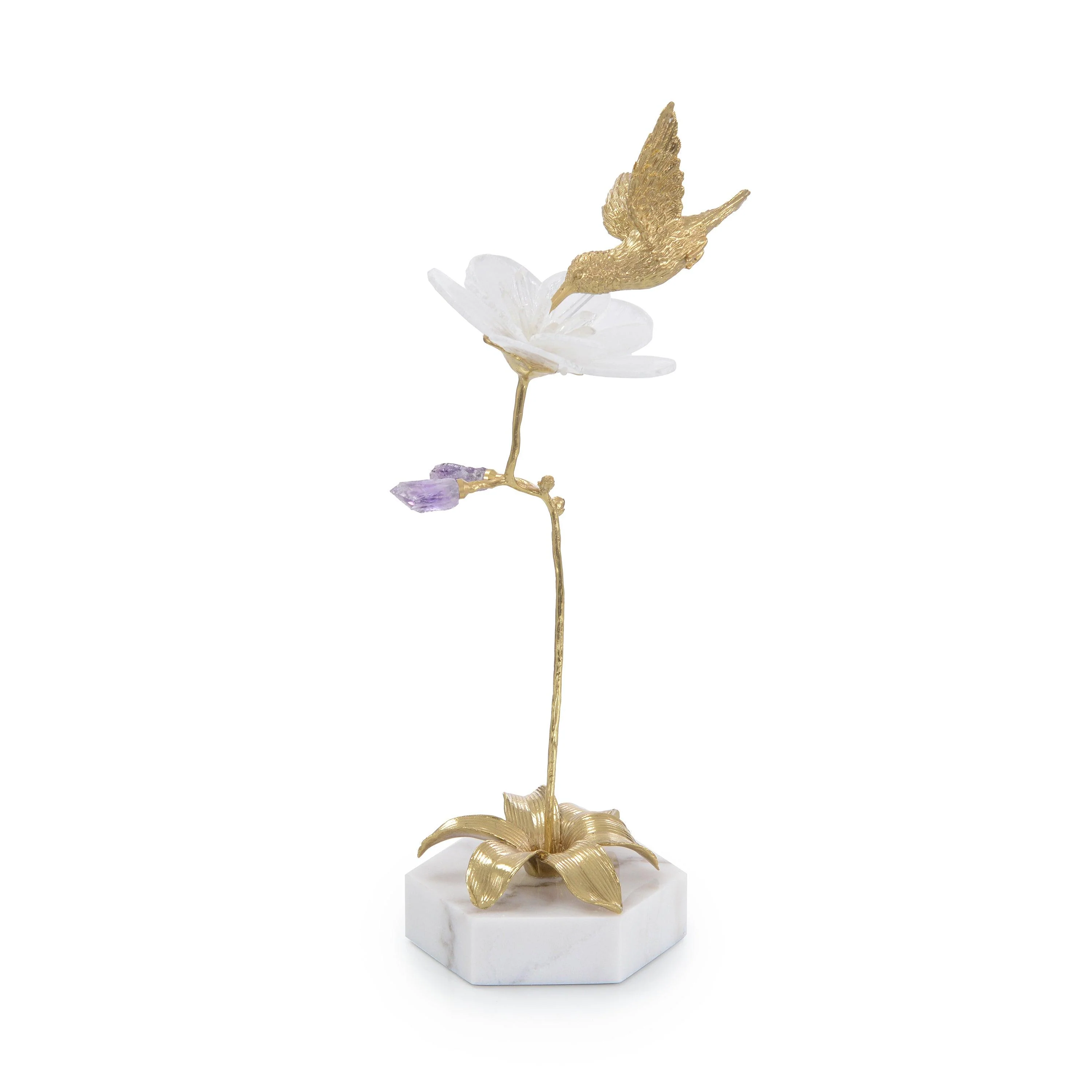 Hummingbird and Selenite Sculpture I - Remutear