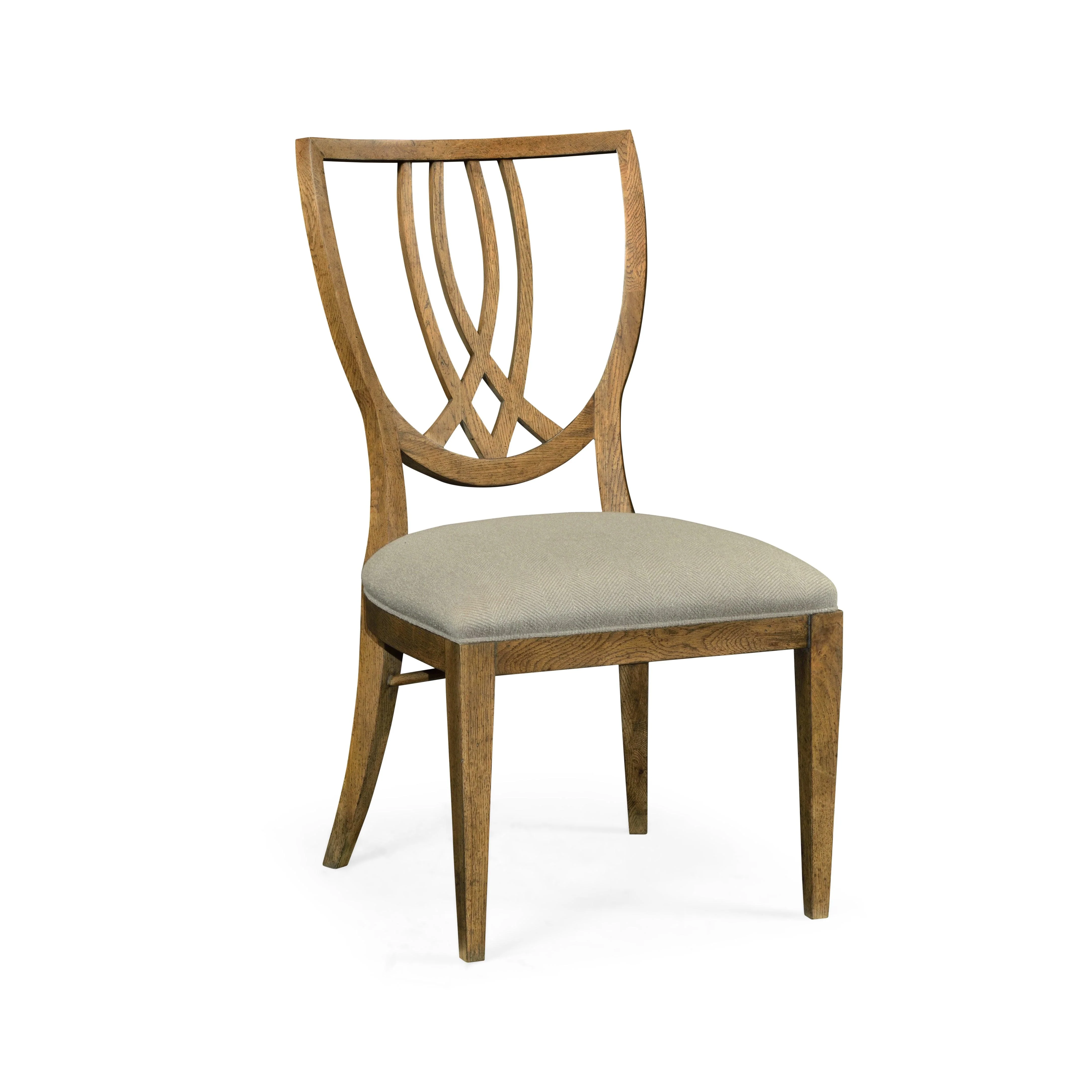 Casual Accents Shield Back English Brown Side Chair - Remutear