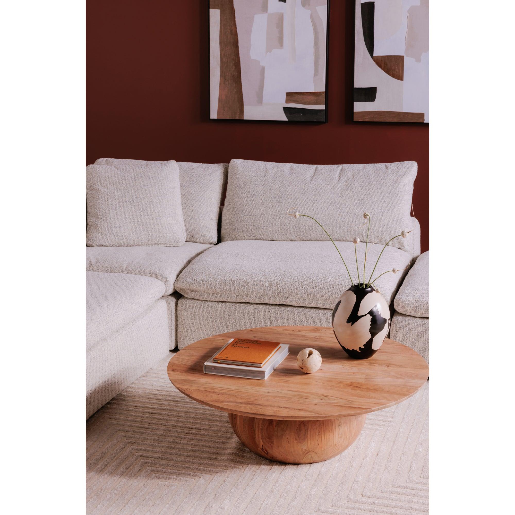 Clay Slipper Chair Performance Fabric Coastside Sand - Remutear